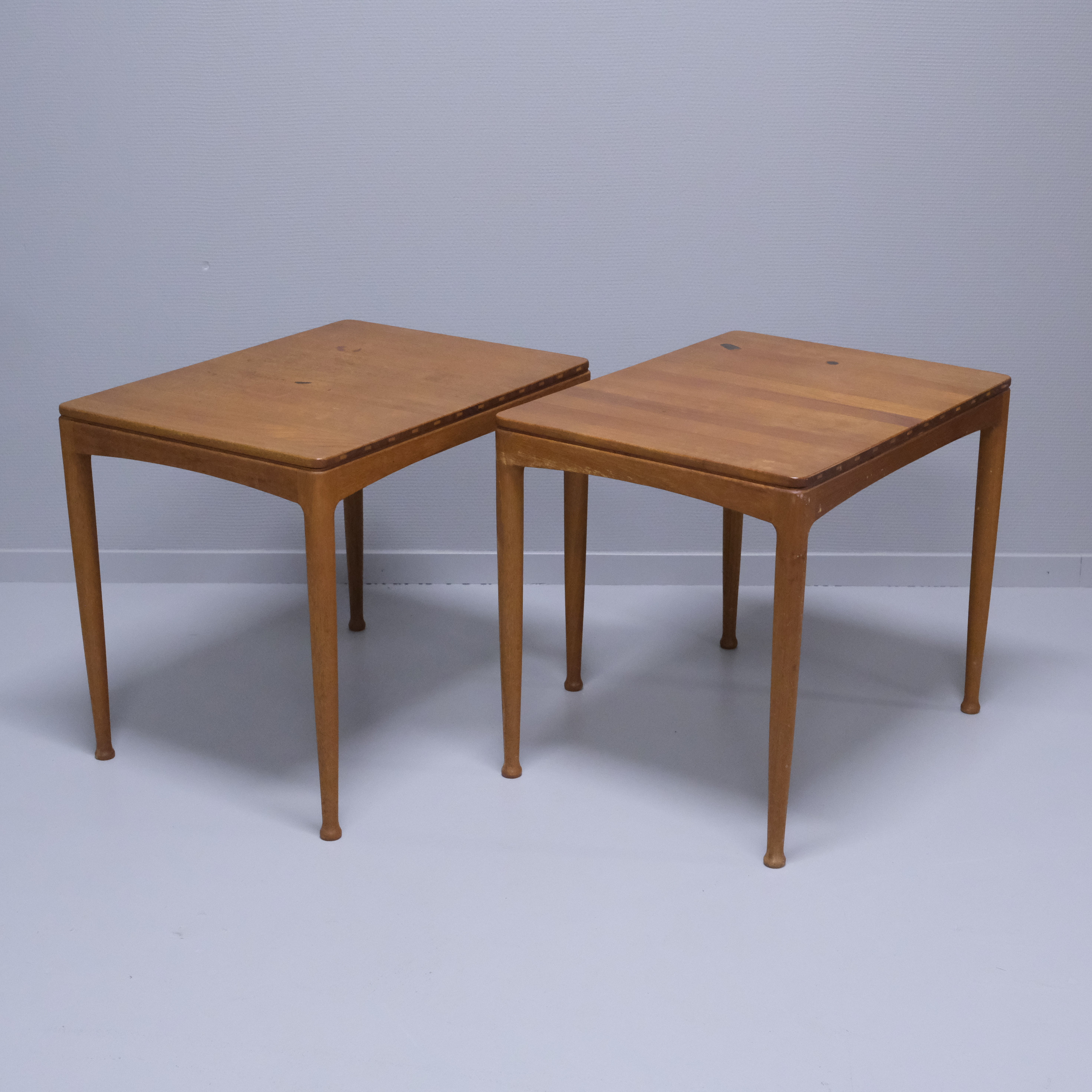 ENGSTRÖM OCH MYRSTRÖM. SIDOBORD, "MICADO", TEAK, TVÅ STYCKEN.