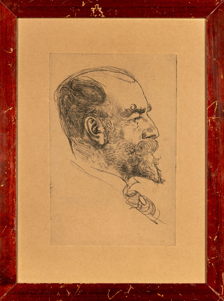 CARL LARSSON. Original etsning, signerad, daterad 1905.