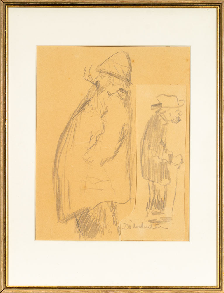 AXEL PETERSSON. Blyerts på papper, signerad. 1900tal.