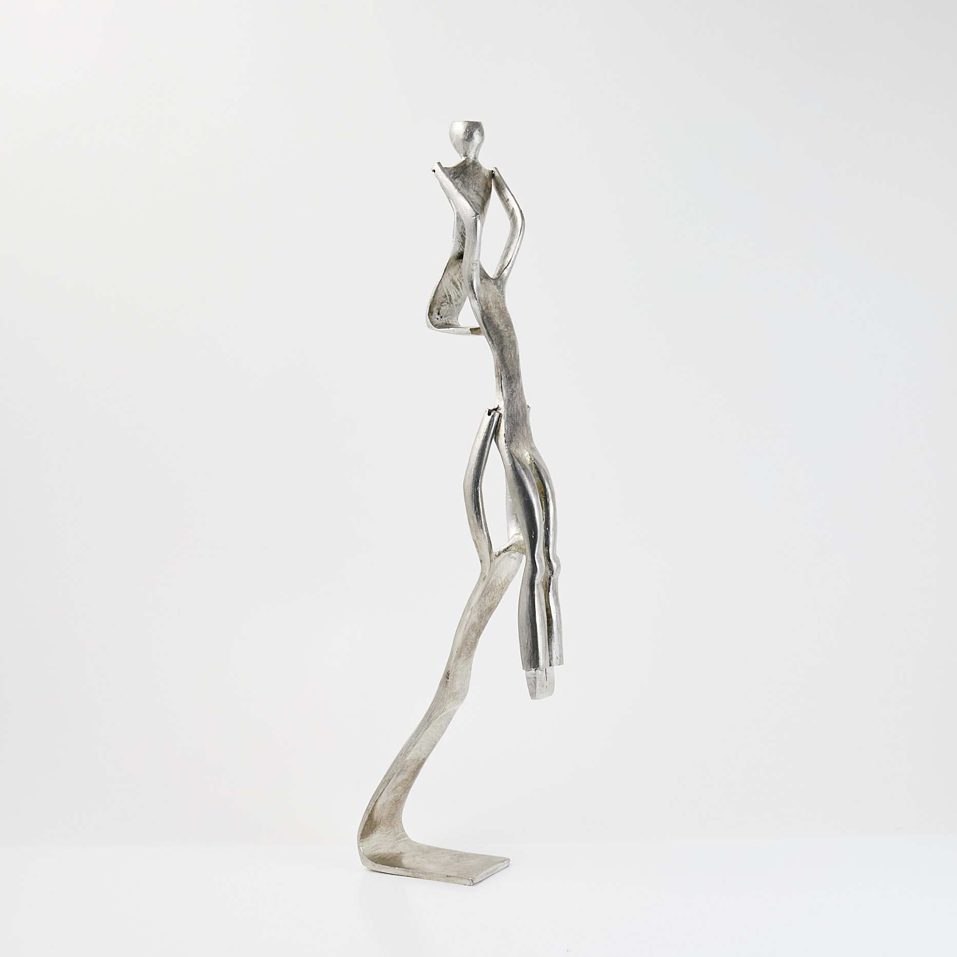 ROLF SWEDBERG (1927-2008). Akrobater, Skulptur/ljusstake, tenn, numrerad 6/25 signerad RS, Sweden.