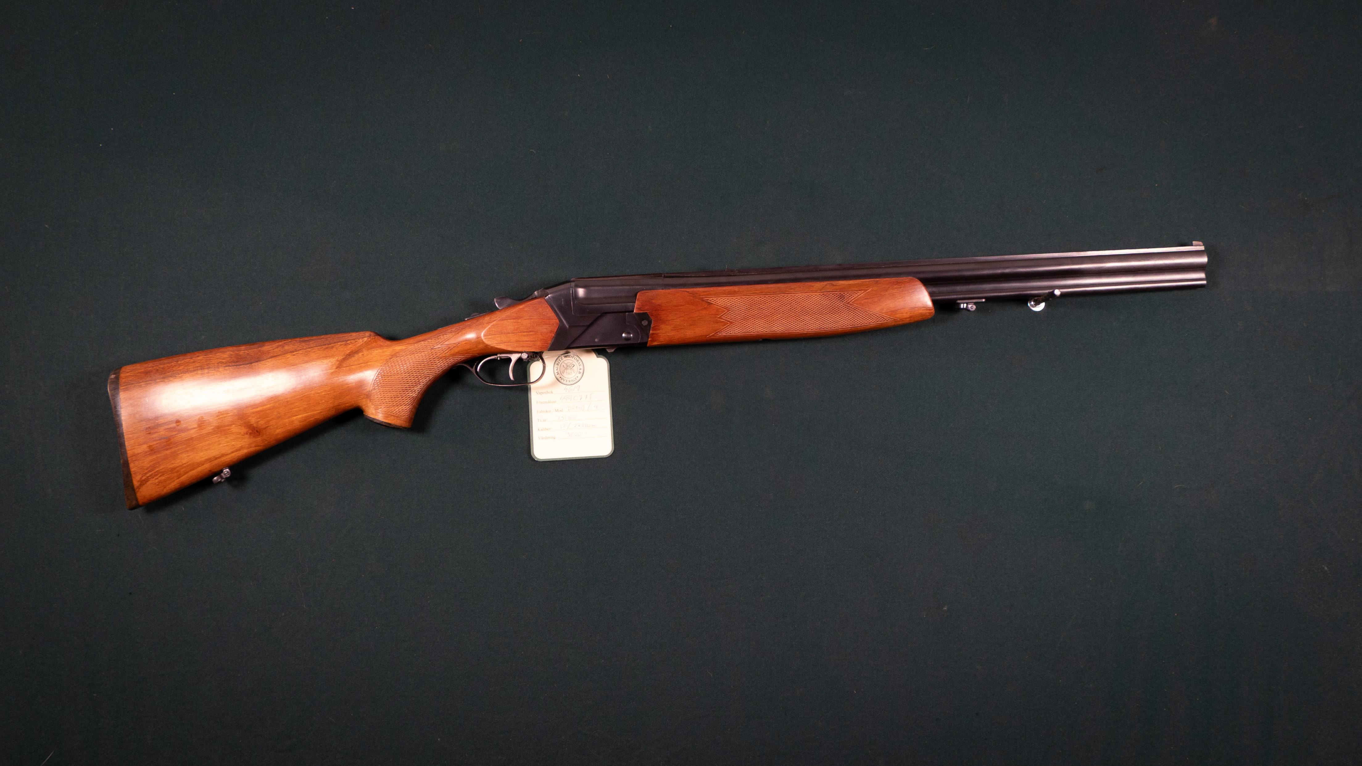 CZ Brno Modell 4 Kal. 12/.222Rem Tillv.nr: 25180.