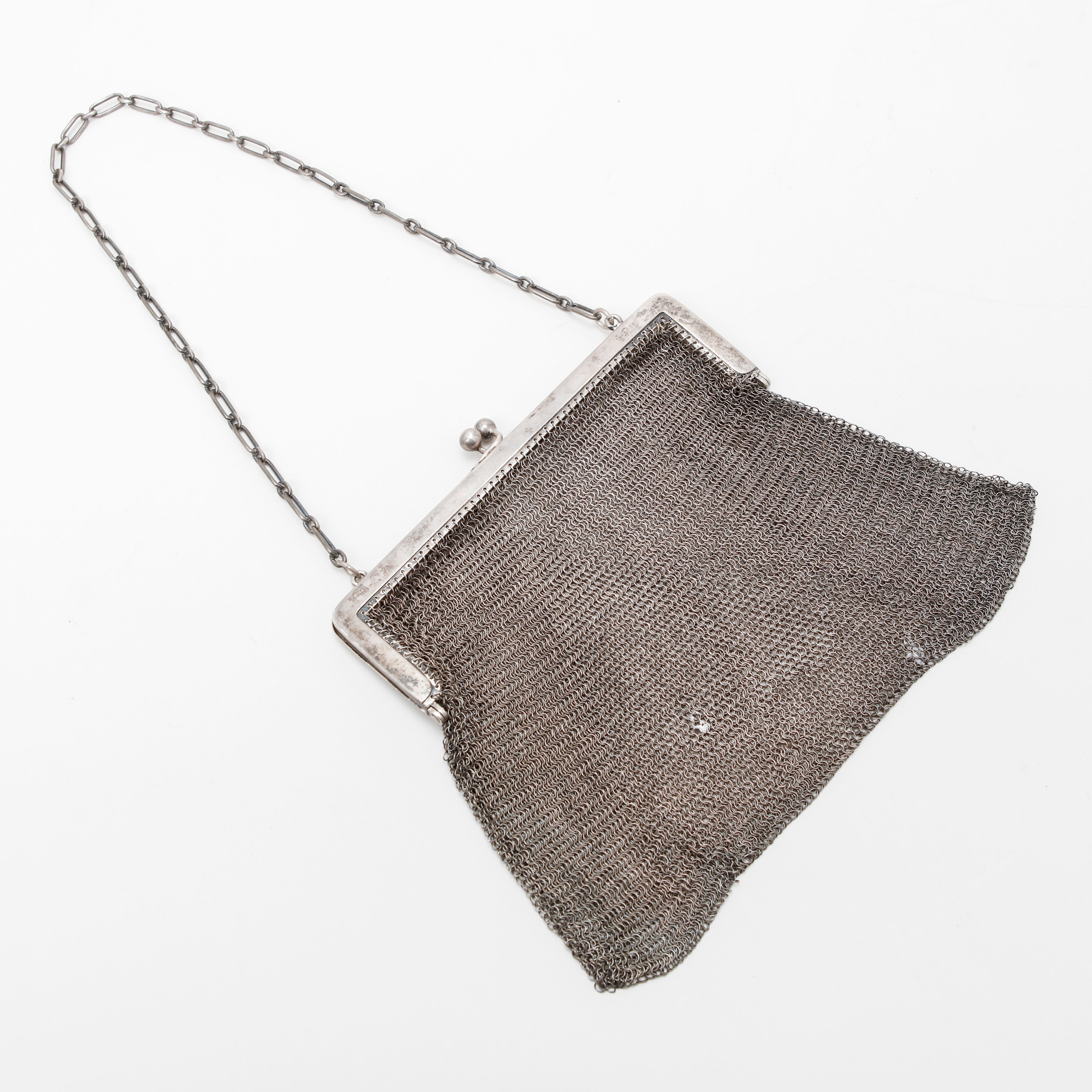 AFTONVÄSKA, silver, 1920-tal. Vikt 170 gram.