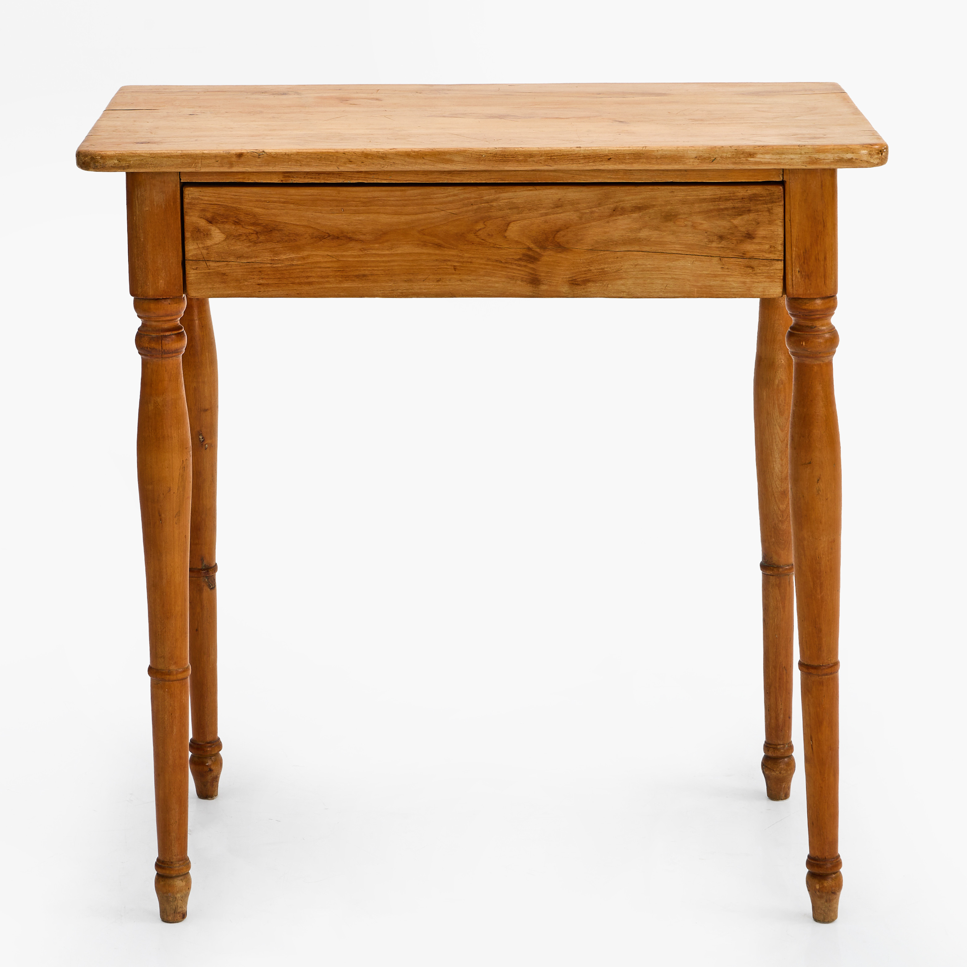 BORD, med låda, 18/1900-tal, betsad gran.