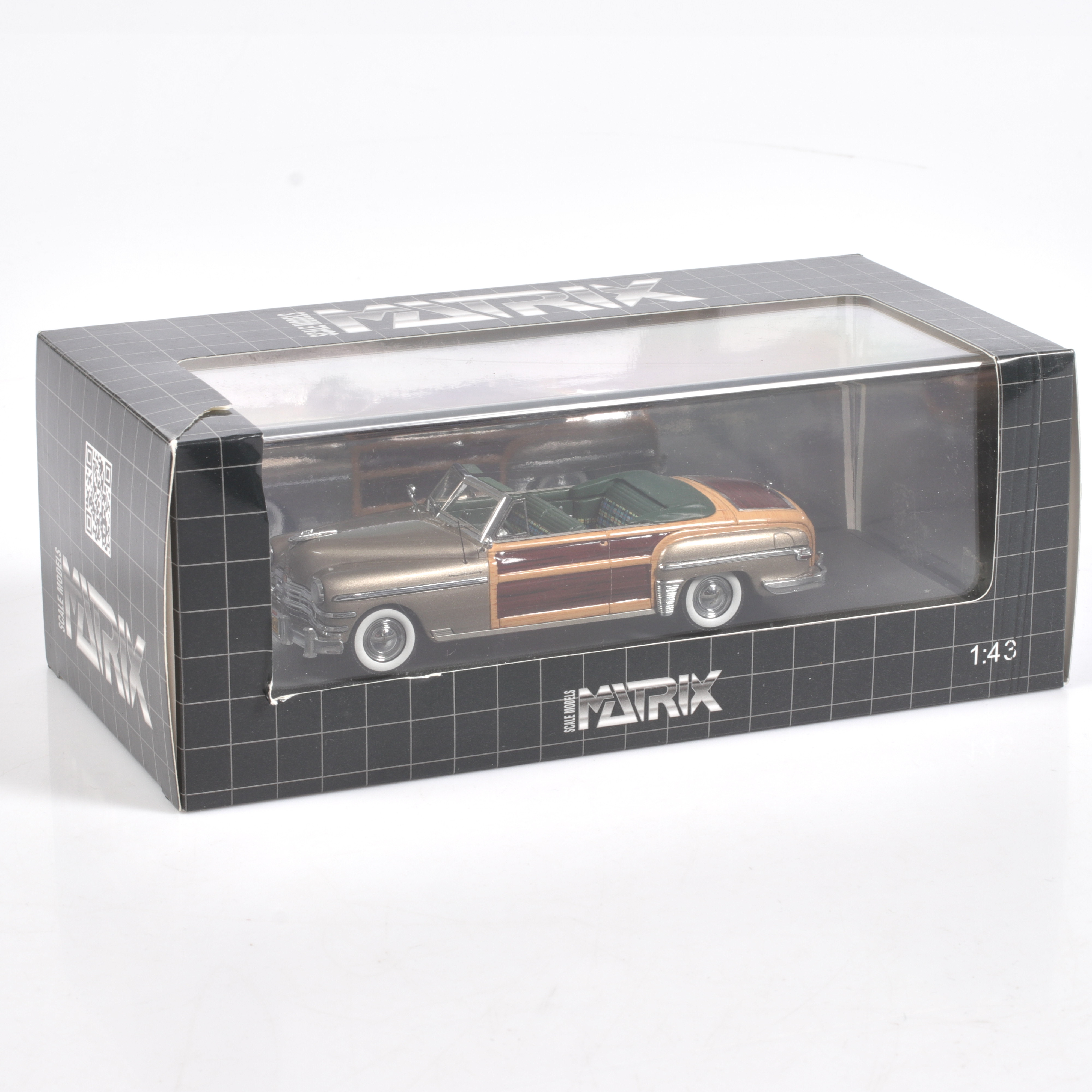MODELLBIL, metall/resin, Chrysler Town & Country, Convertible Coupé, 1949, Matrix Models, skala 1:43.