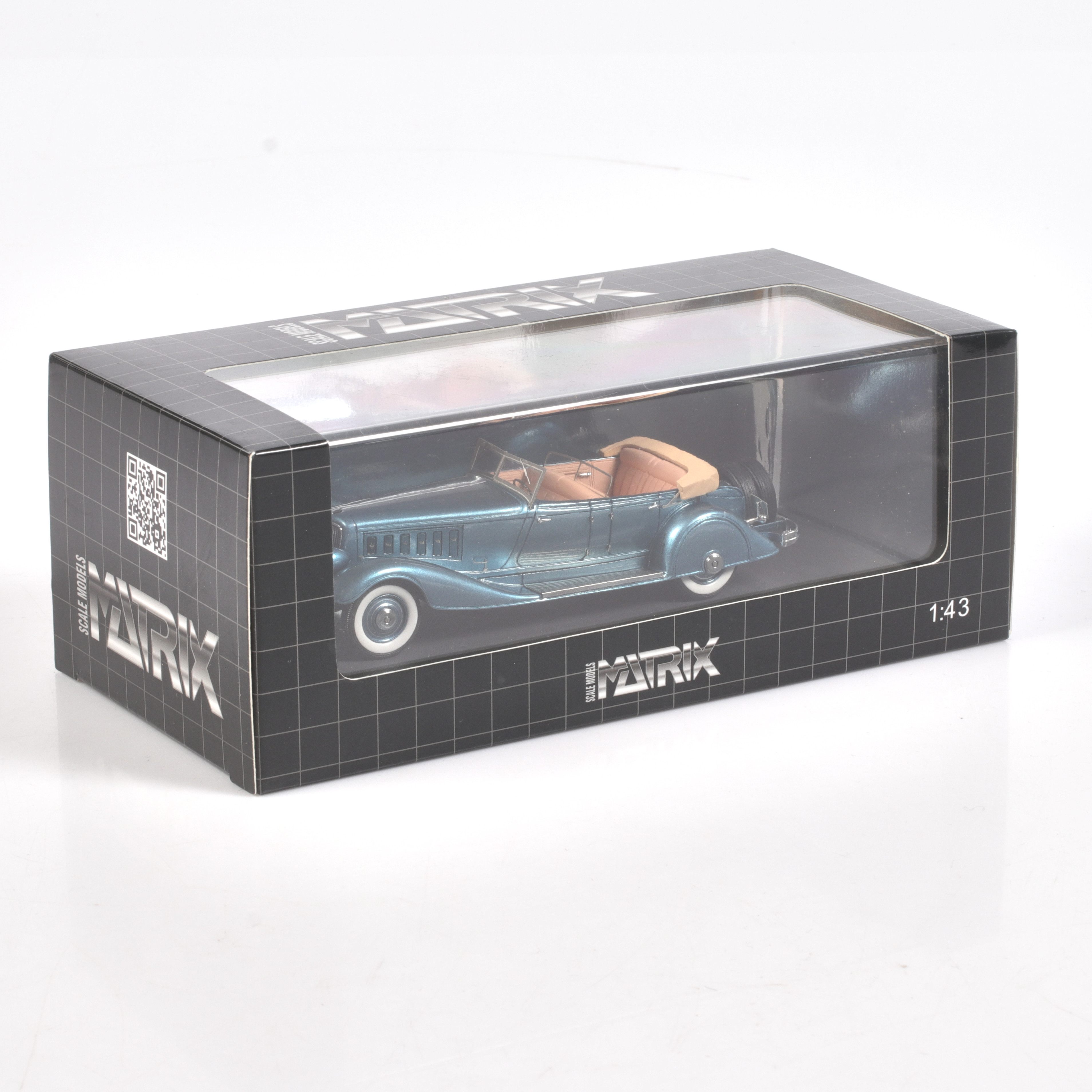 MODELLBIL, metall/resin, Chrysler Imperal Custom, 5 Passenger Phaeton, 1933, Matrix Models, skala 1:43.