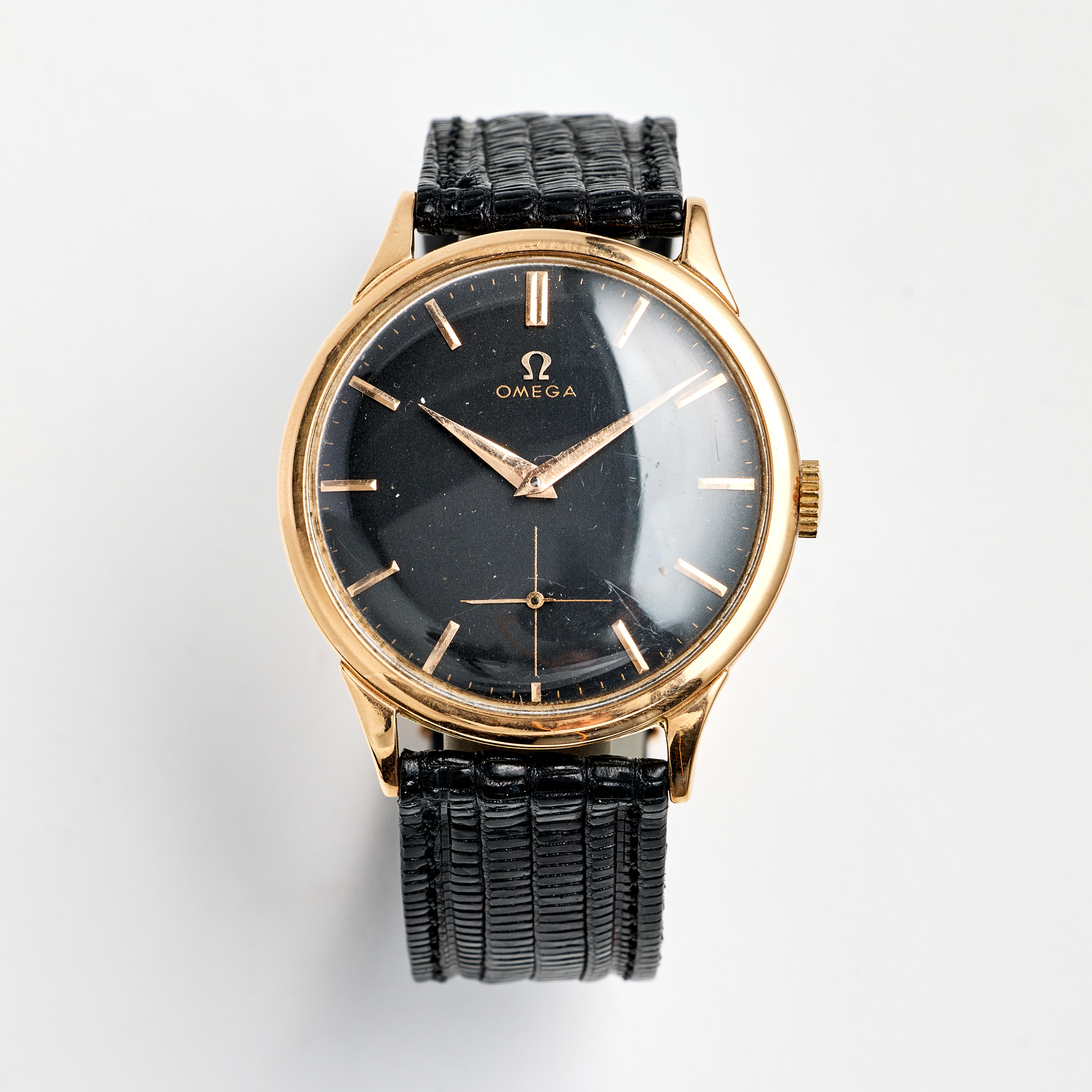 OMEGA, armbandsur, 35 mm, 18K roséguld, ca 1962.
