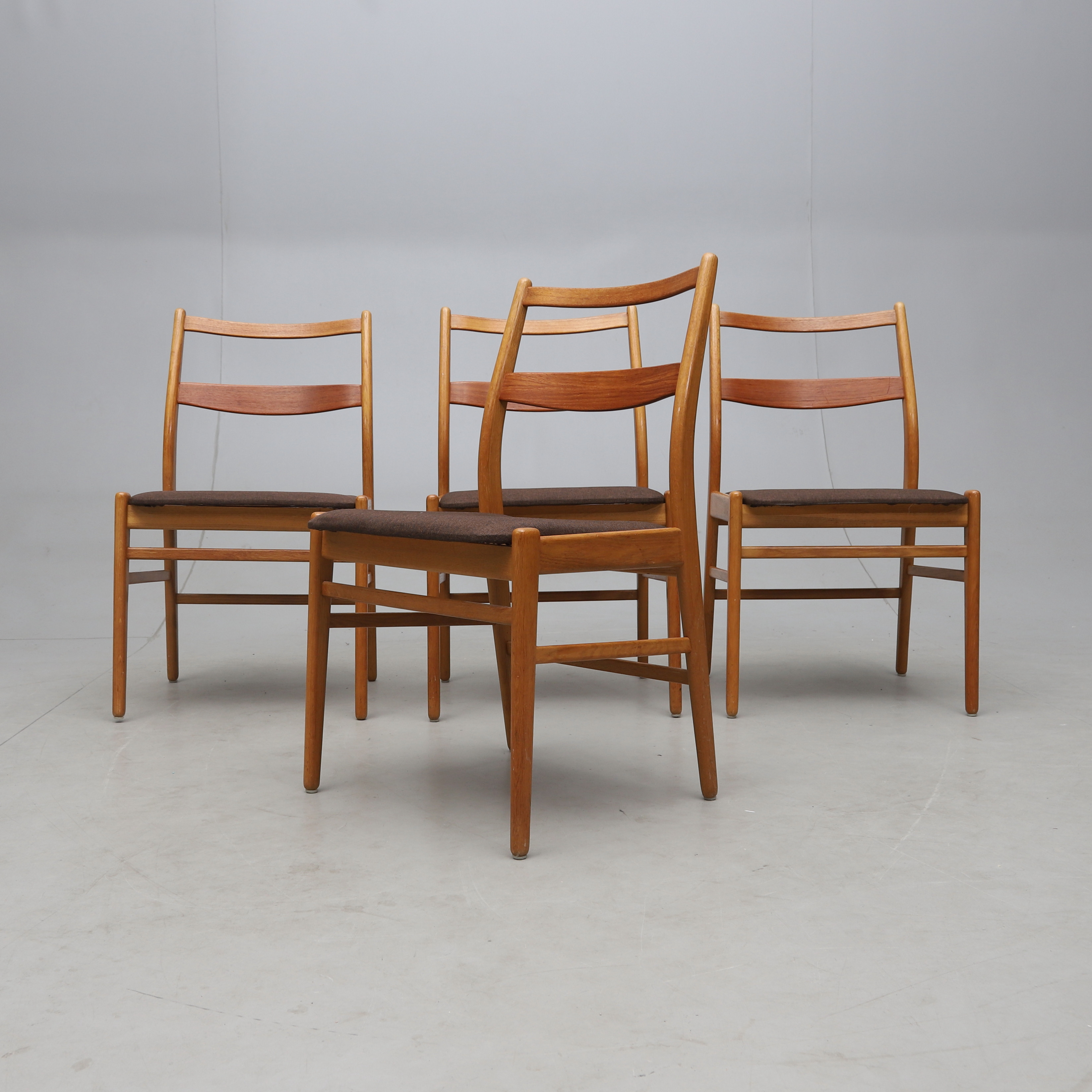 YNGVE EKSTRÖM. Stolar, 4 st, "Minett", teak, Troeds möbler, Bra Bohag, 1960-tal.