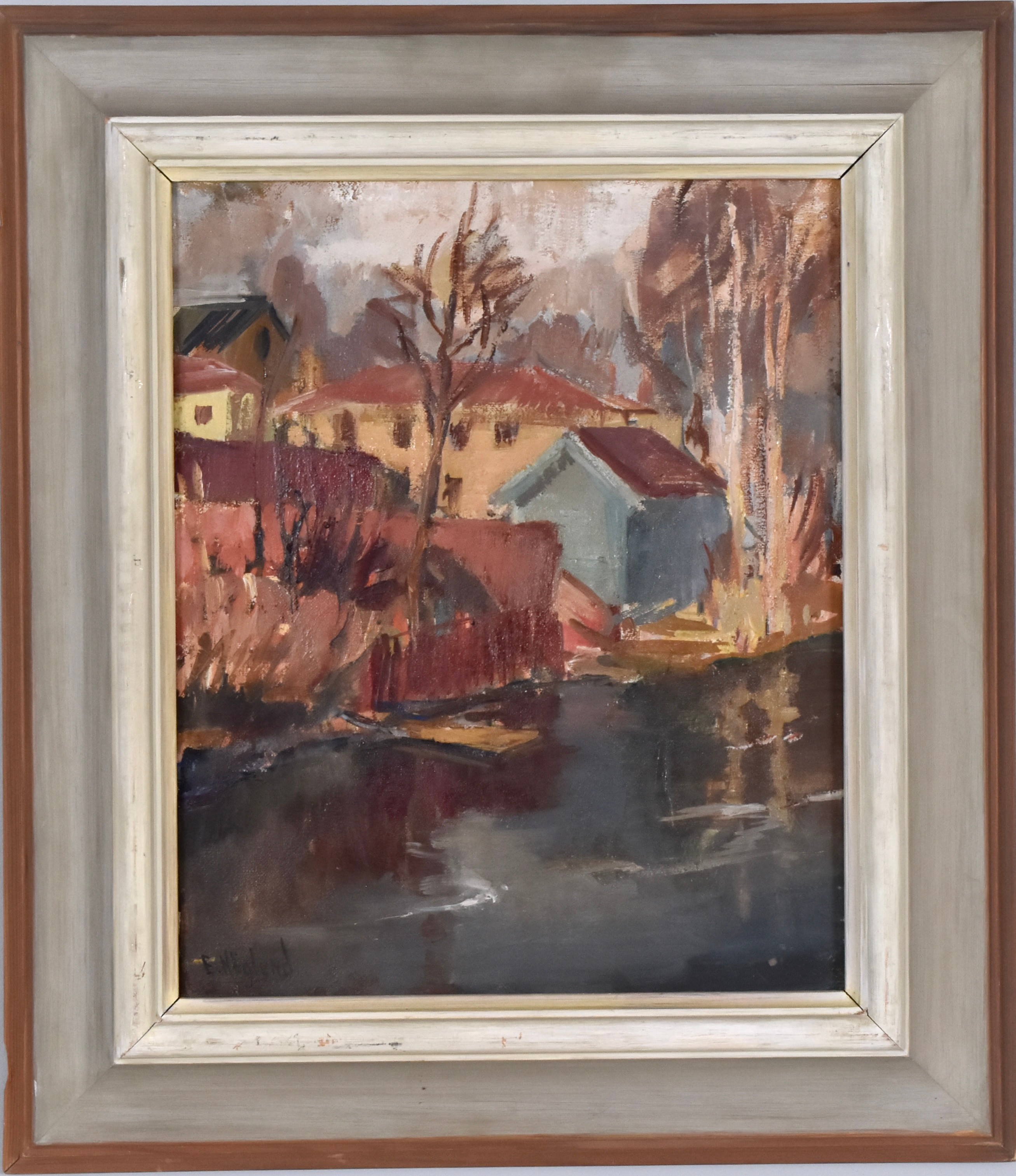 ERIK HÖGLUND. Olja på duk.