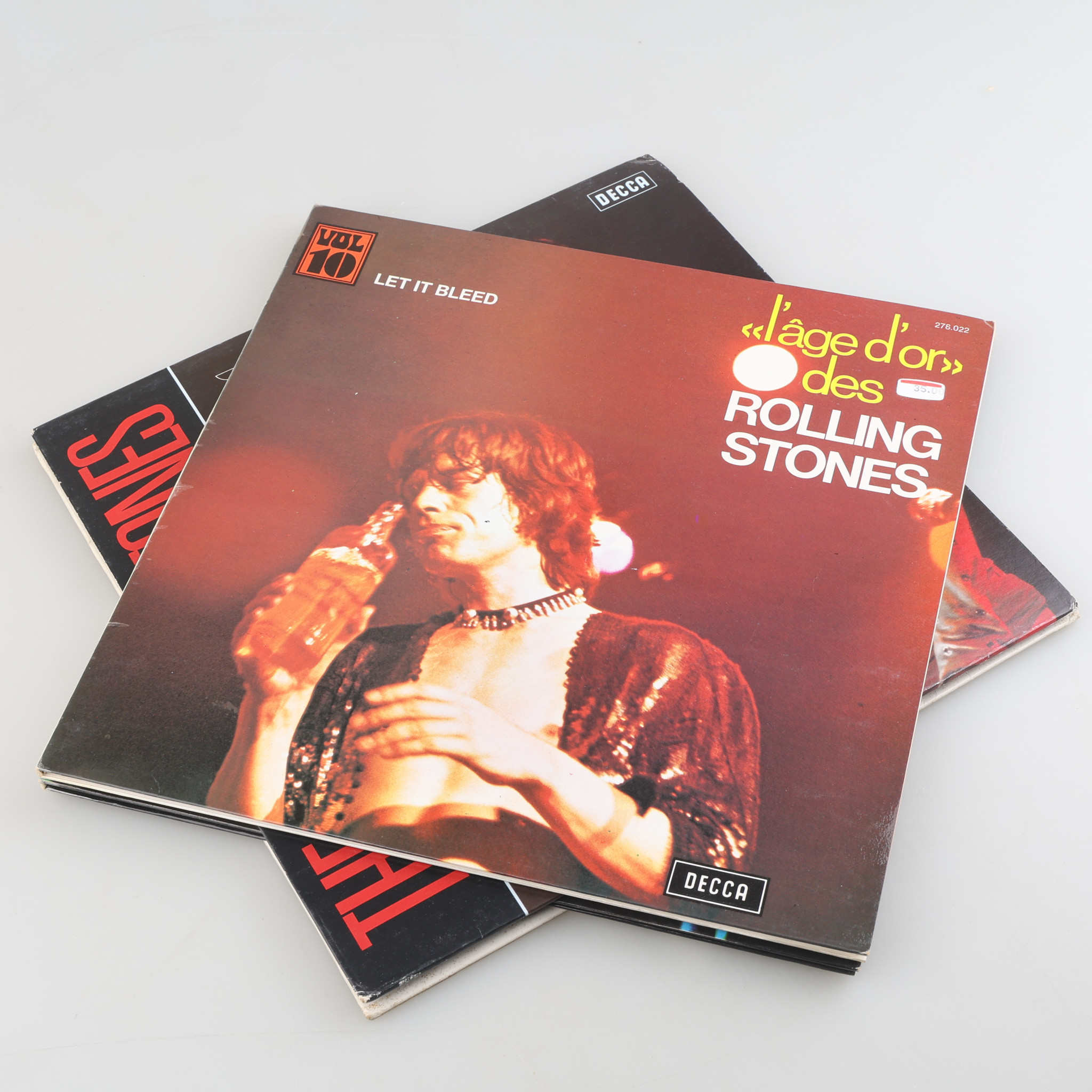 VINYLSKIVOR, 4 stycken, "The Rolling Stones".