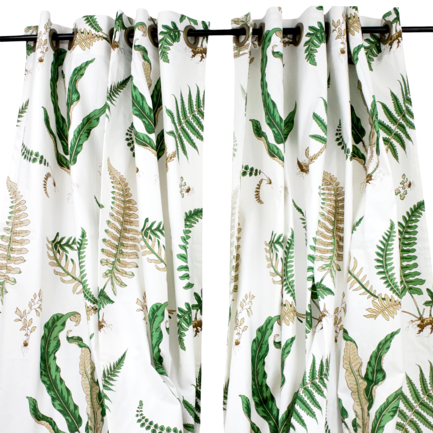 GARDINLÄNGDER, ett par, "Stensöta", GP & J Baker för Firma Svenskt Tenn.