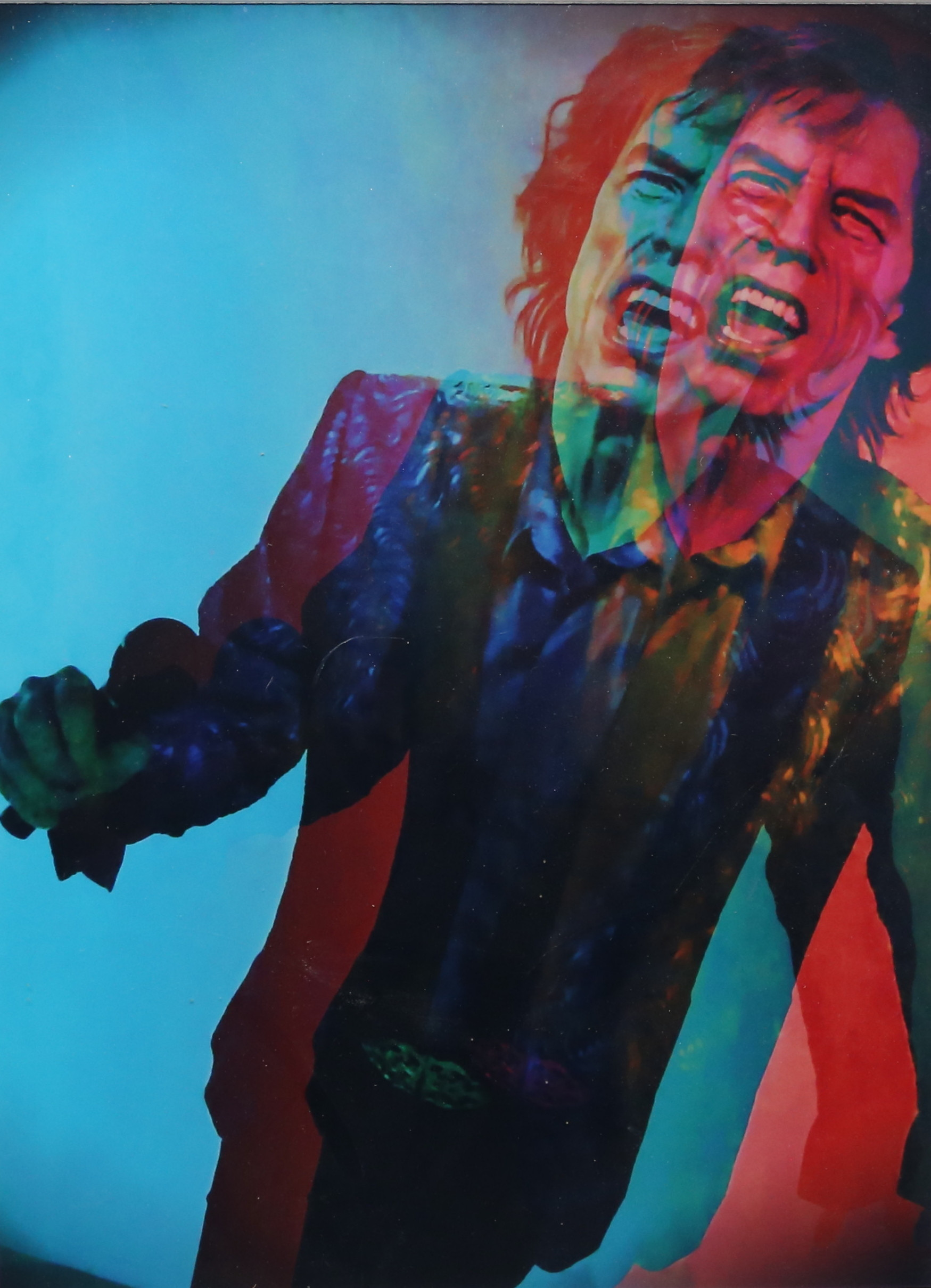 LORD LAZZE X EVENTHÉN. Fotoprint, numrerad 2/50, "Comes in colors", Mick Jagger, signerad Lord Lazze X, daterad 2020.