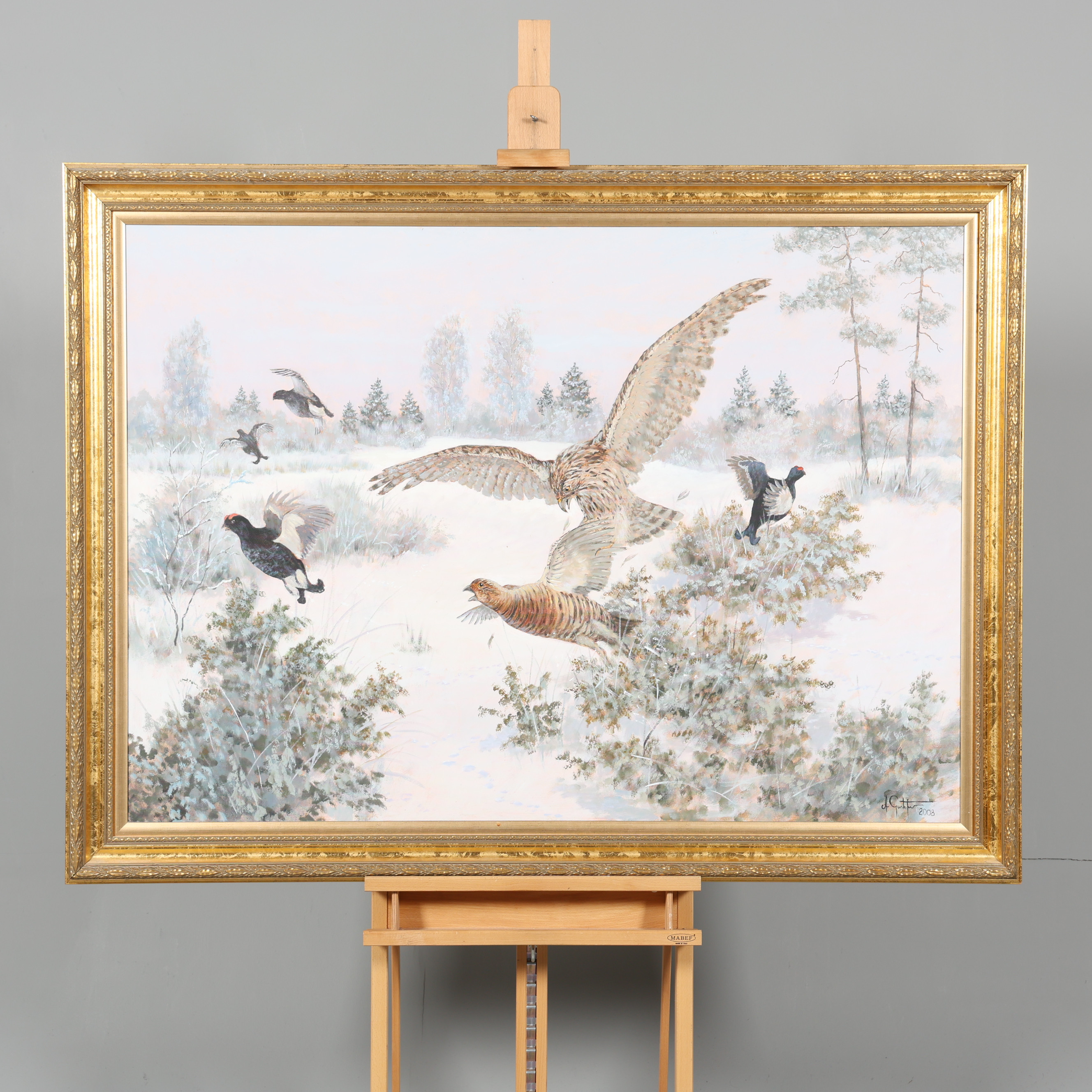 ANDERS GUSTAFSSON. OLJA PÅ DUK, Signerad samt daterad -08.