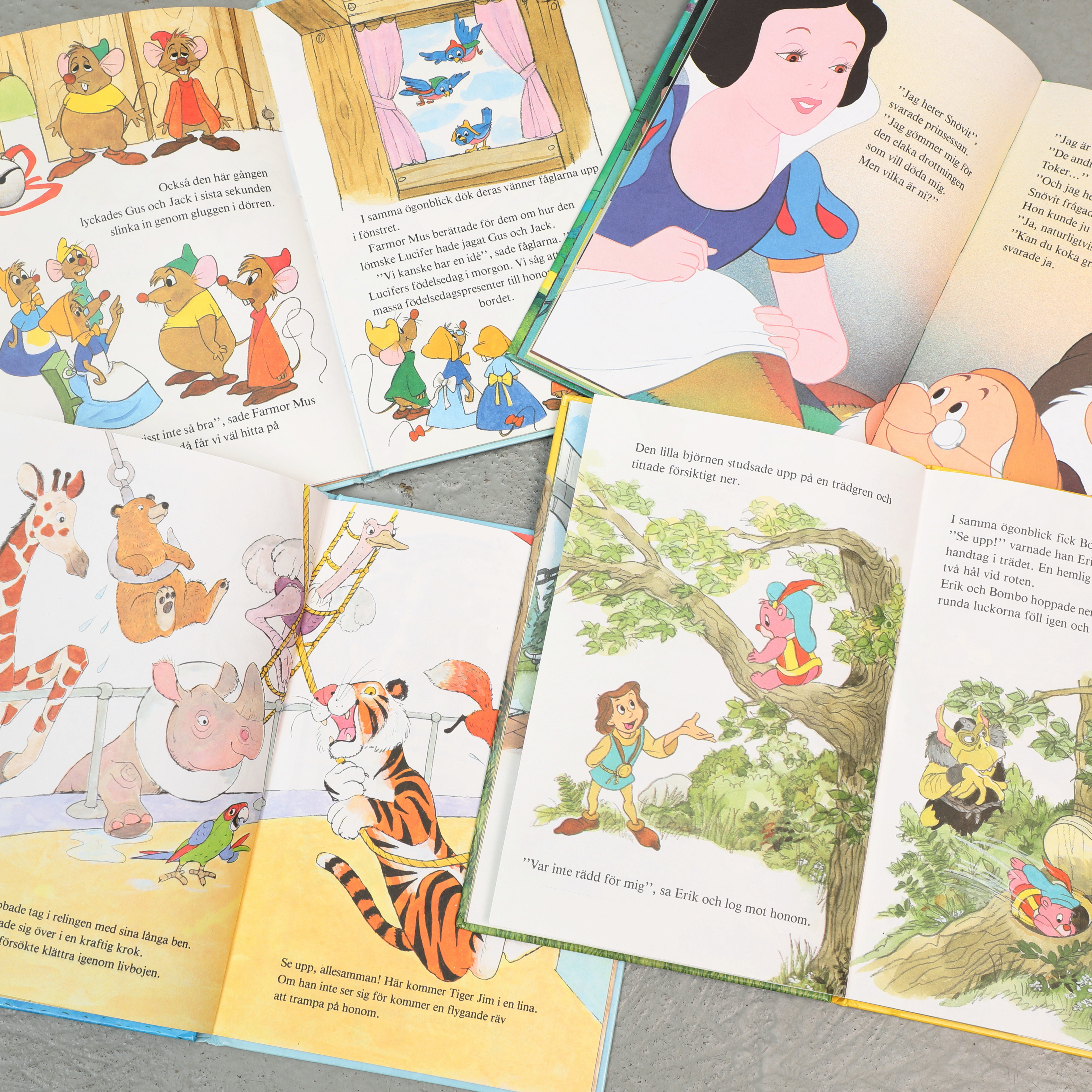 PARTI BÖCKER, 63 st, Walt Disney, 1970-1980-tal.