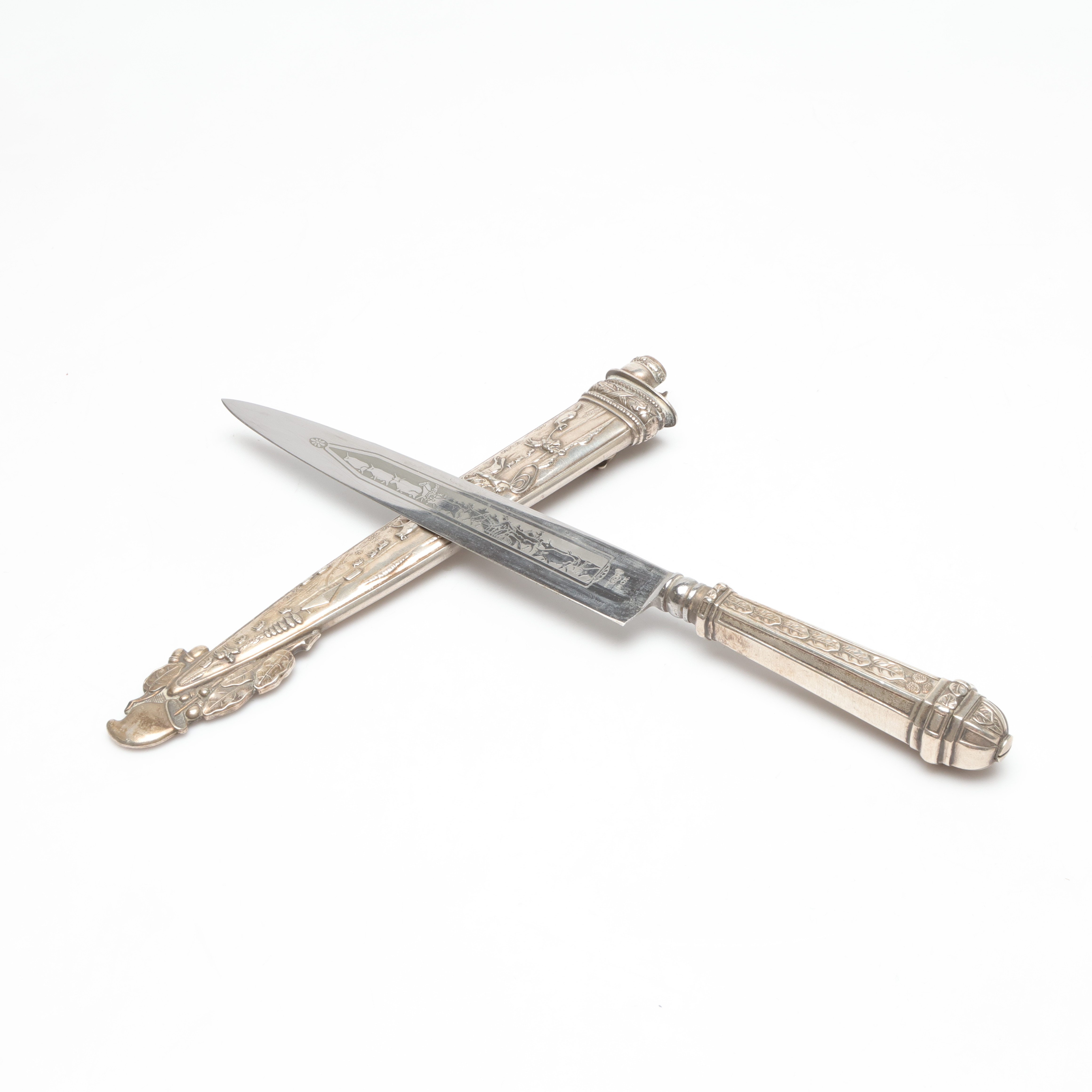 KNIV, nysilver, sk Gauchokniv, Argentina, 1900-tal.