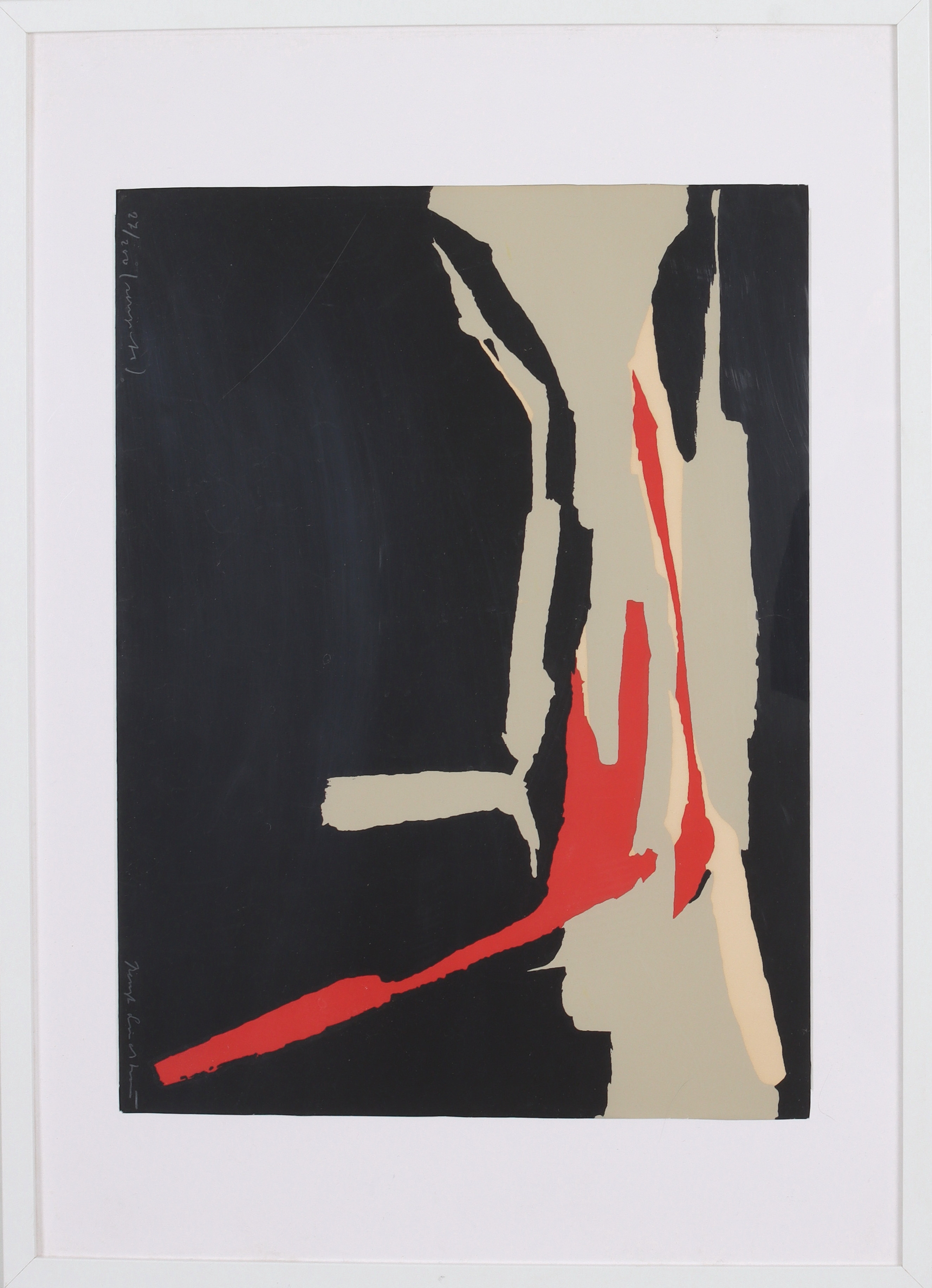 BENGT LINDSTRÖM. "Höstnatt", serigrafi, signerad och numrerad 27/200.