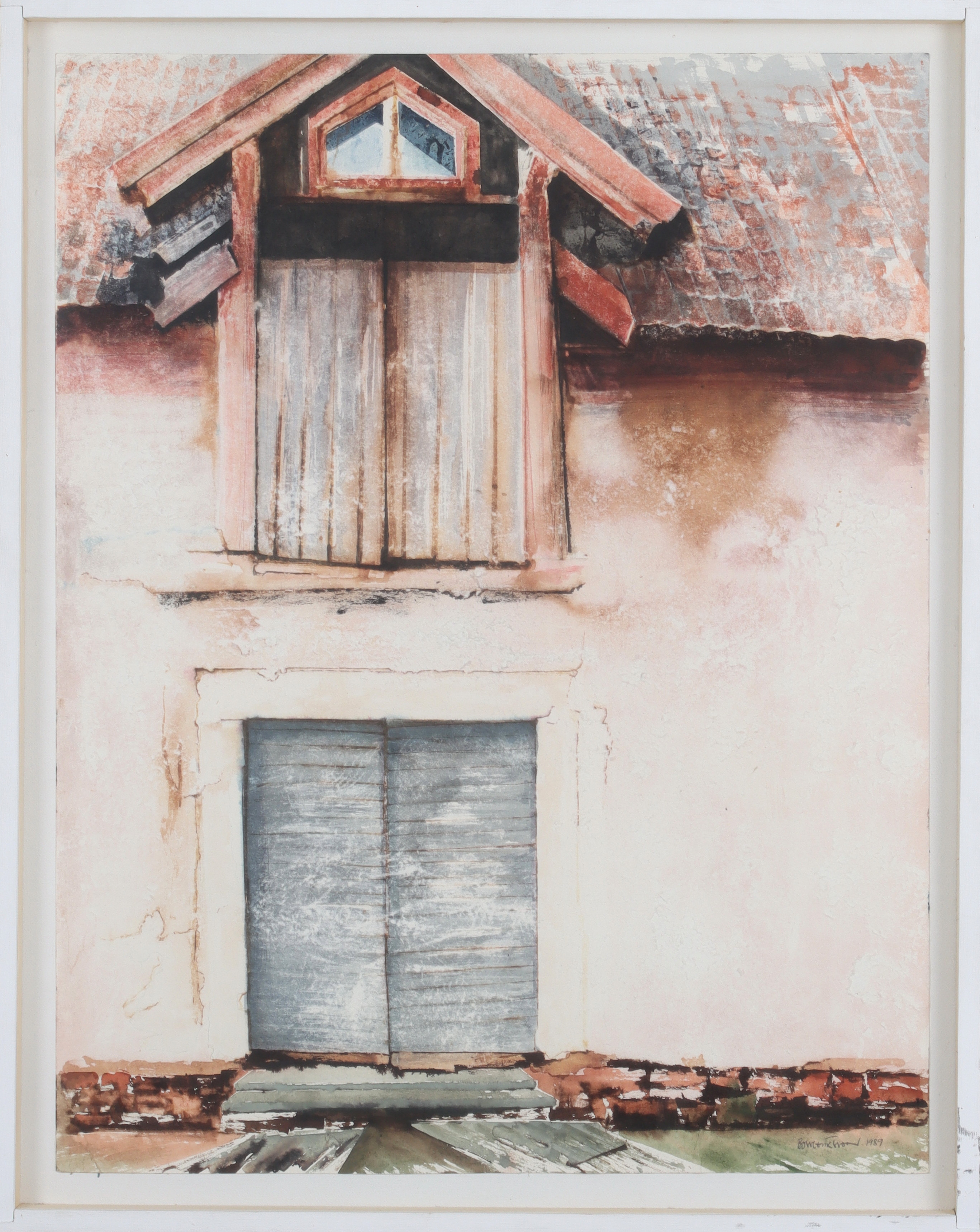 BOSSE ERIKSSON. "Skommars 1", akvarell, signerad 1989.