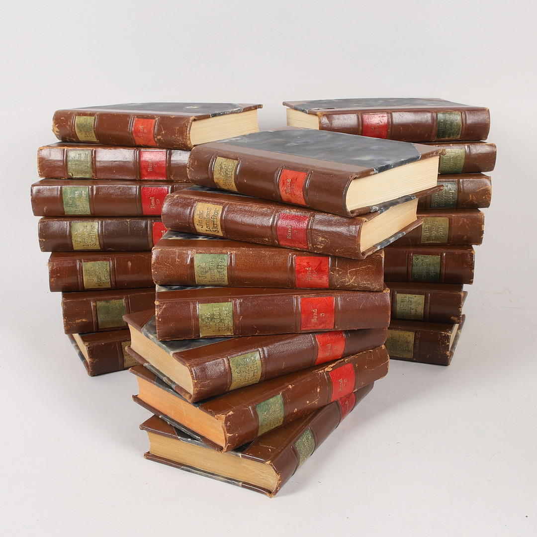 PARTI BÖCKER, 21 st, Jack Londons skrifter, Malmö, 1926-1928.