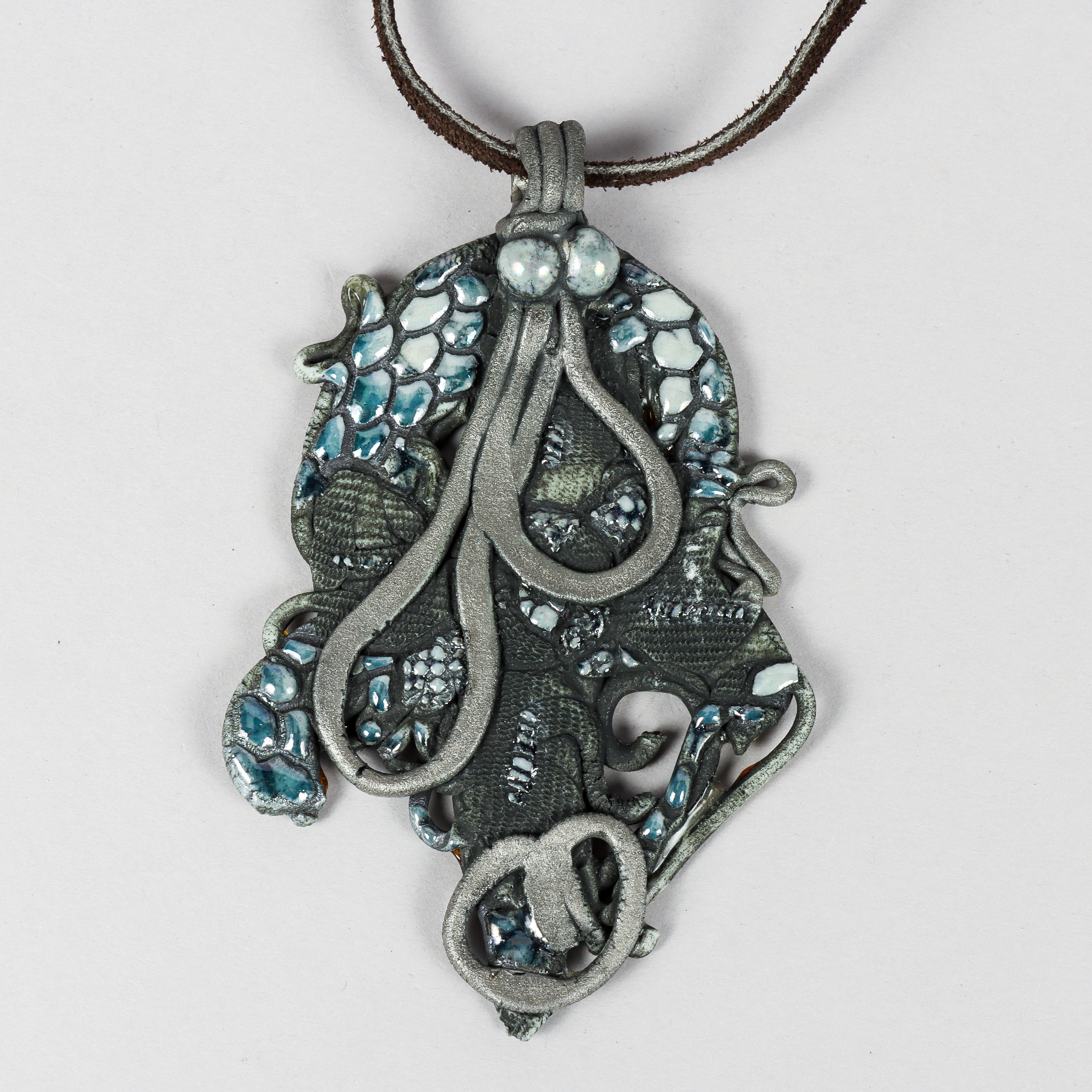 ULLA WINBLAD HJELMQVIST. Hänge, keramik, signerat -85.