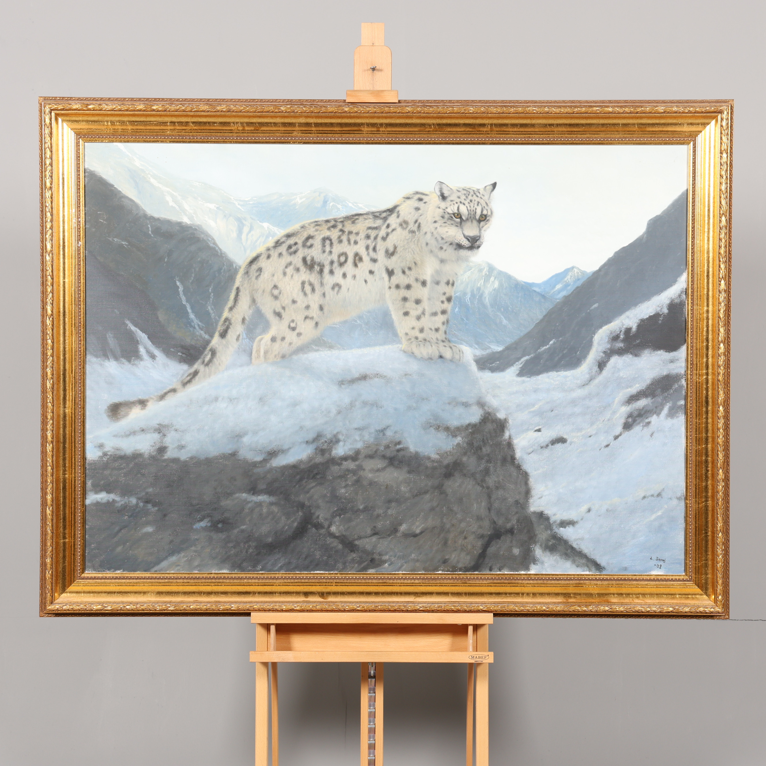 LENNART SAND. OLJA PÅ DUK, Signerad samt daterad -02.