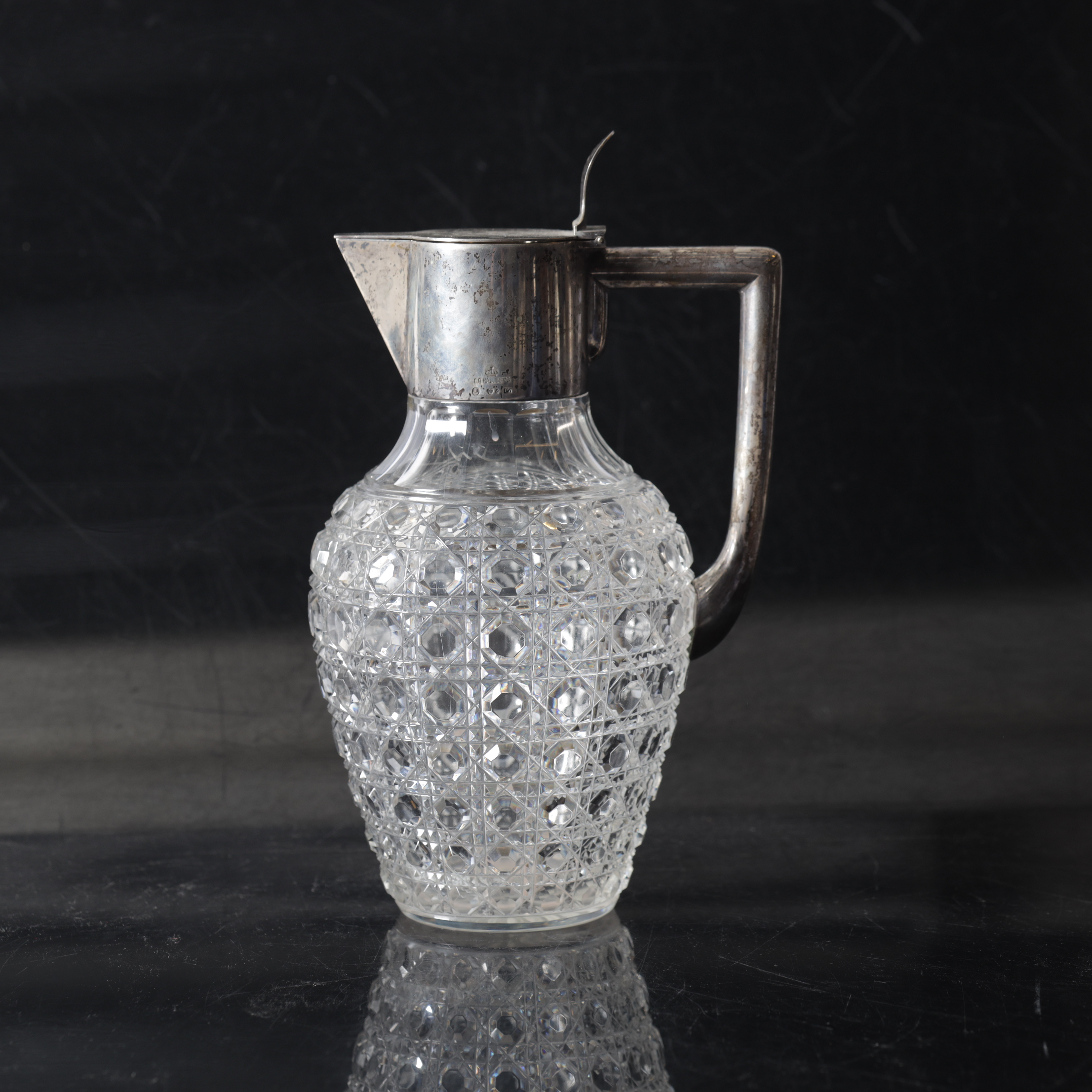 KANNA, silver och glas, C.G Hallberg, Stockholm, 1917.