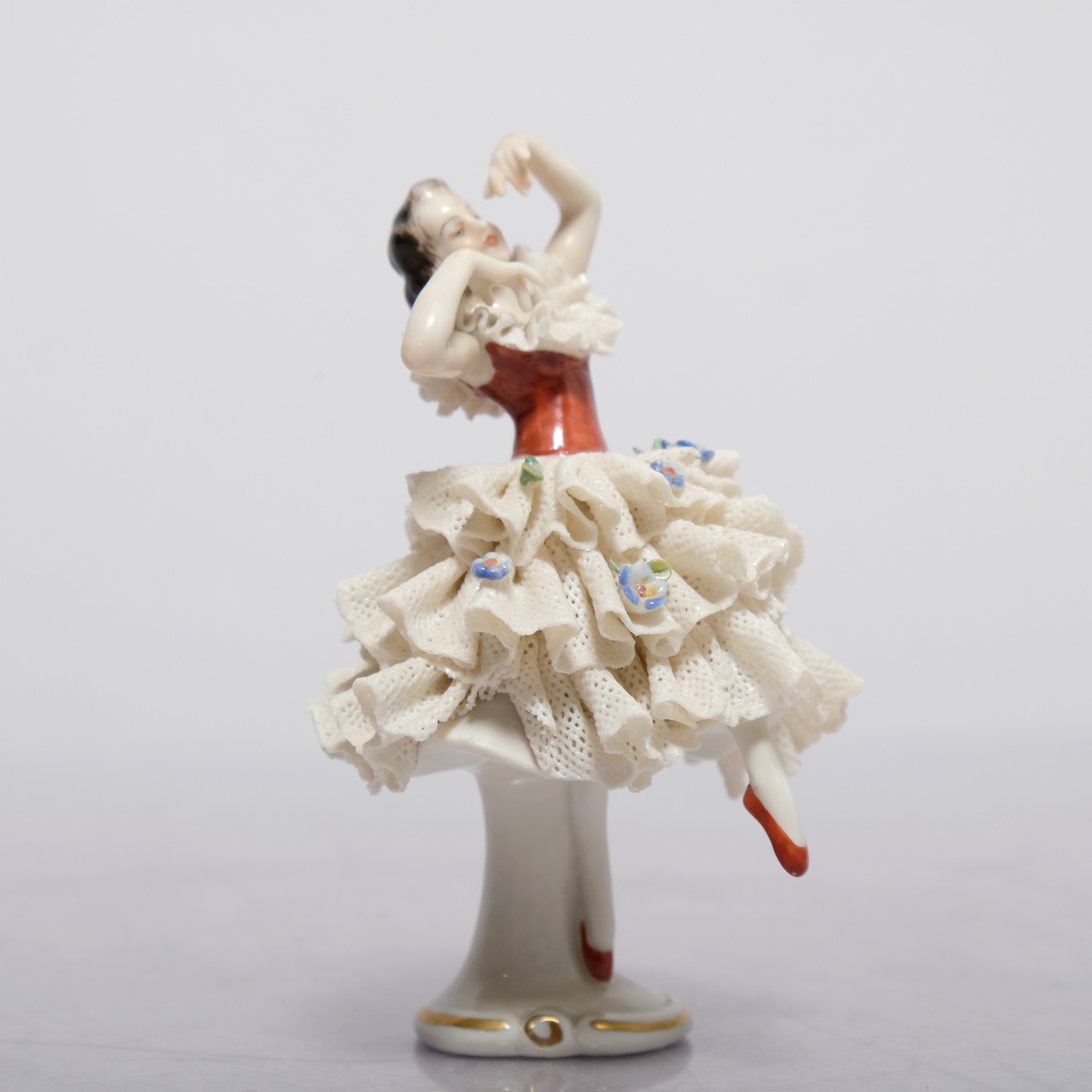 FIGURIN, Spetsdansör, Porslin, Saschen, Tyskland.