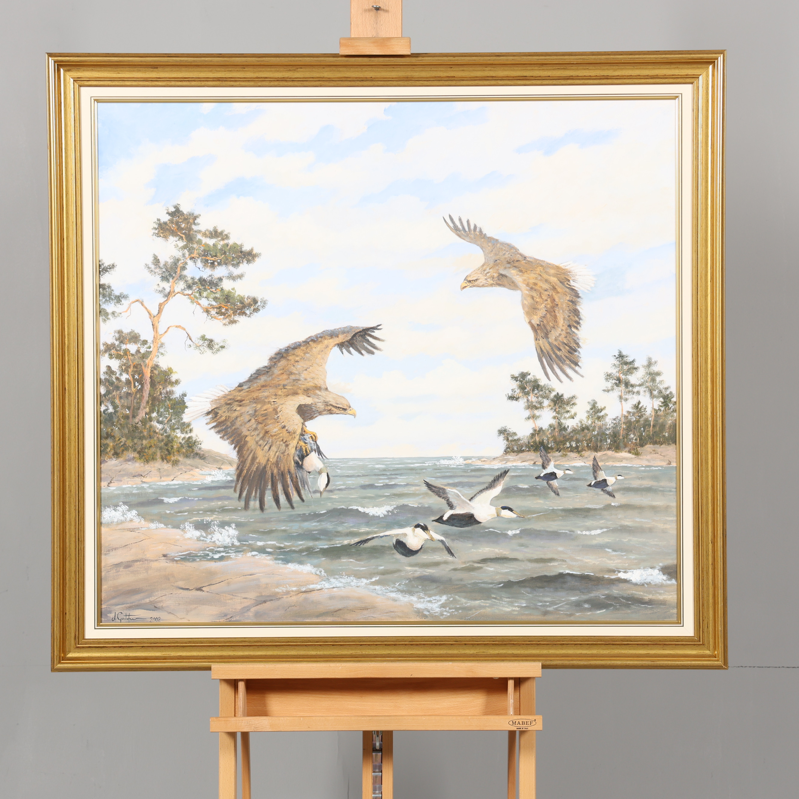 ANDERS GUSTAFSSON. OLJA PÅ DUK, Signerad samt daterad 2002.