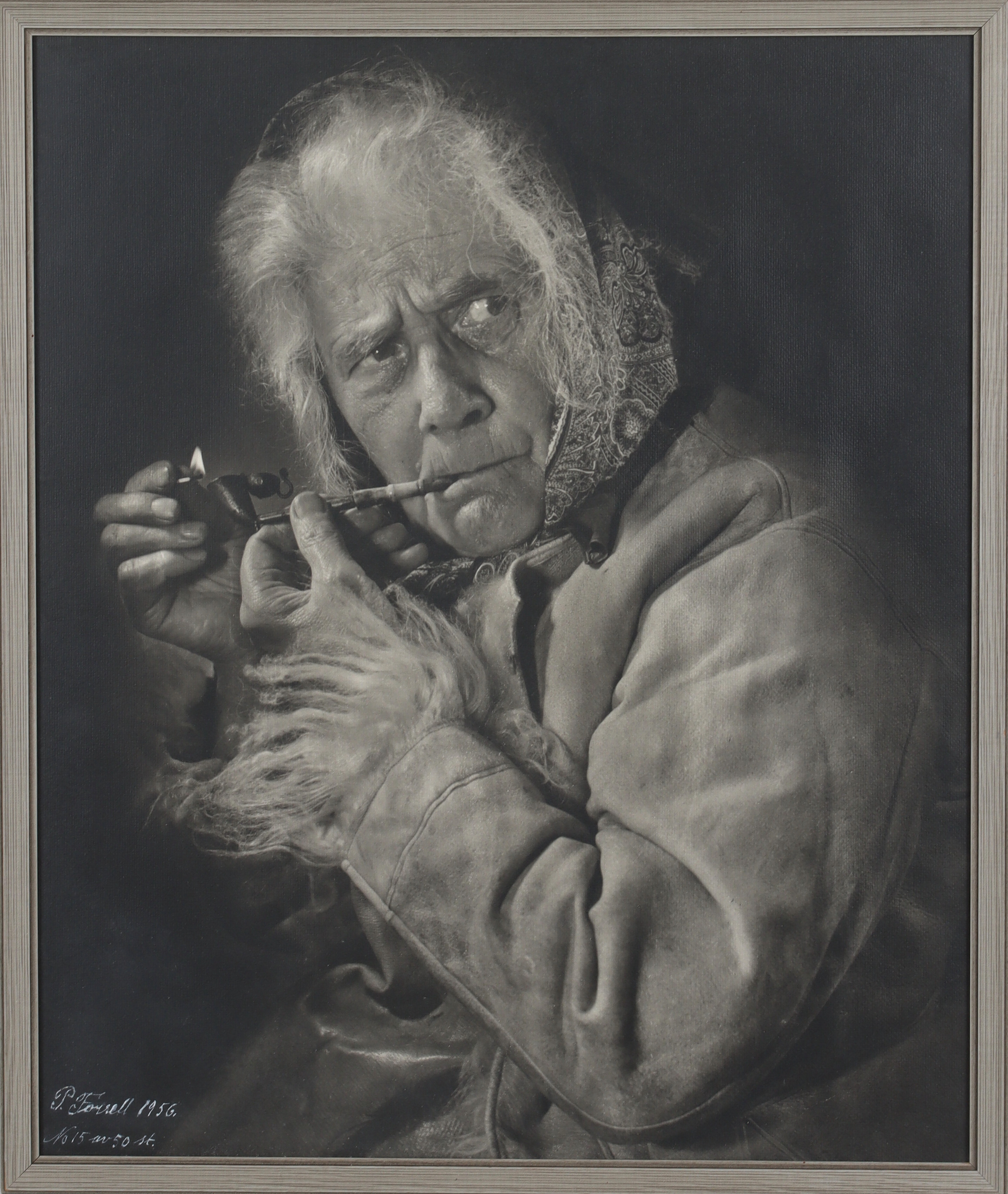 PER FORSELL. "Tenn-Marit", fotografi, signerad och märkt 15 av 50, daterad 1956.