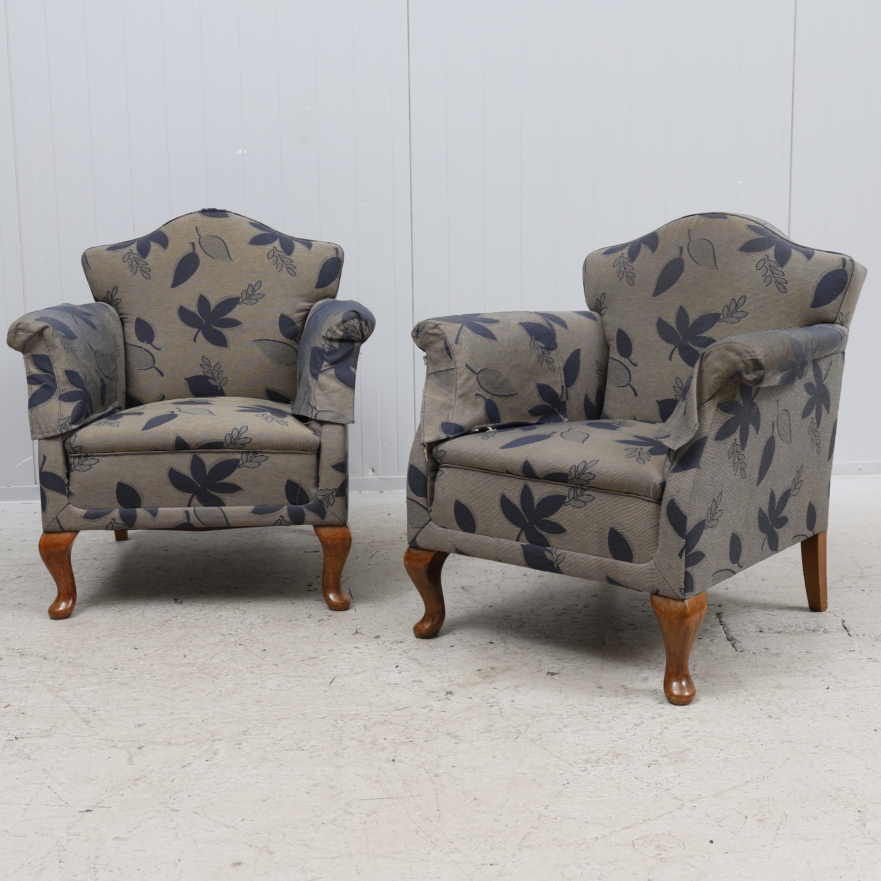 FÅTÖLJER, ett par, Swedish grace, 1900-talets mitt.