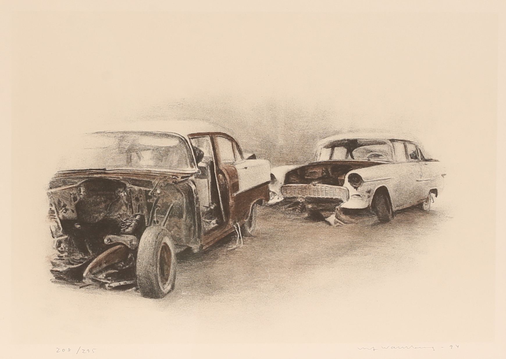 ULF WAHLBERG. Litografi, signerad och numrerad.