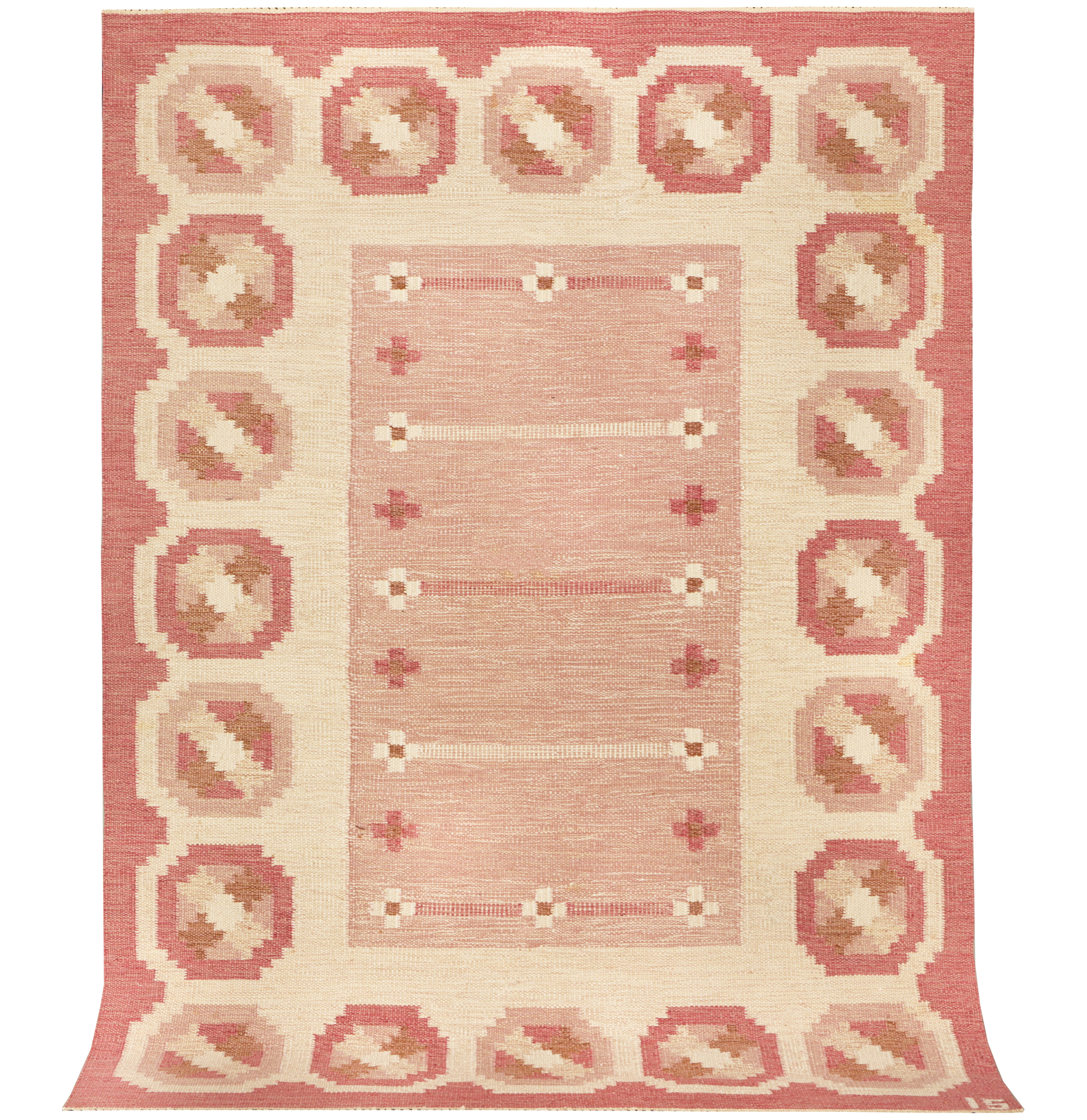 INGEGERD SILOW. Matta, röllakan, 240x166 cm.