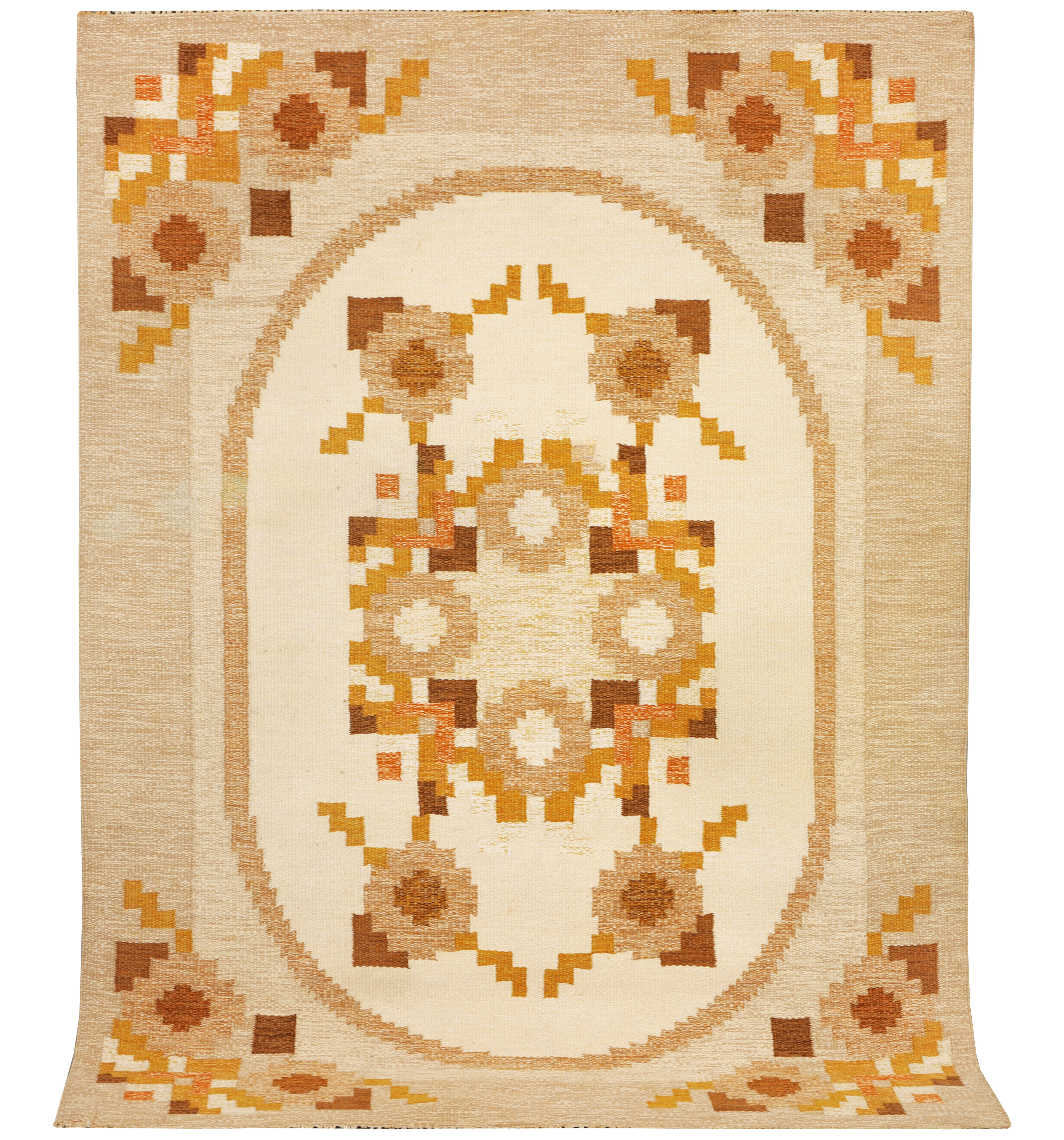 INGEGERD SILOW. Matta, röllakan, 231x167 cm.