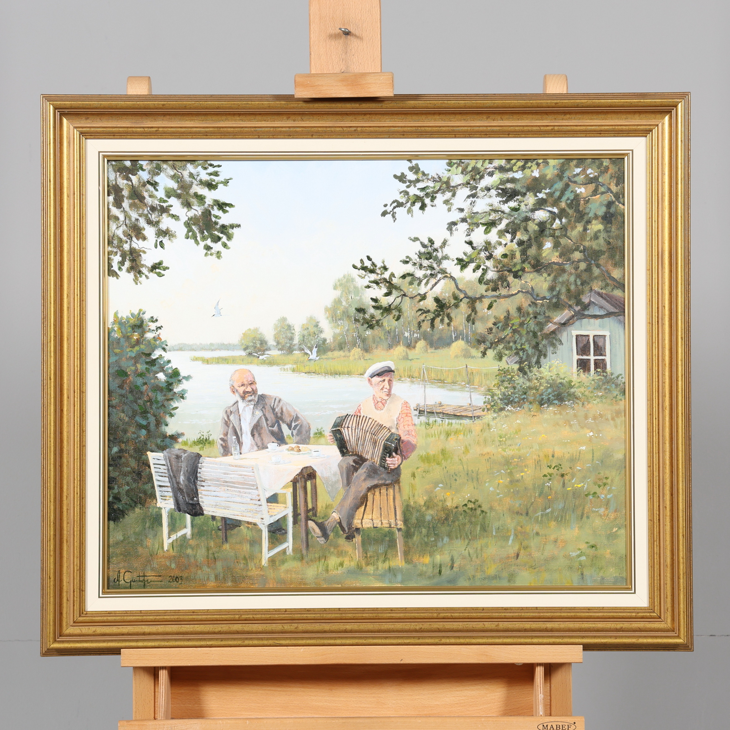 ANDERS GUSTAFSSON. OLJA PÅ DUK, Signerad samt daterad 2003.