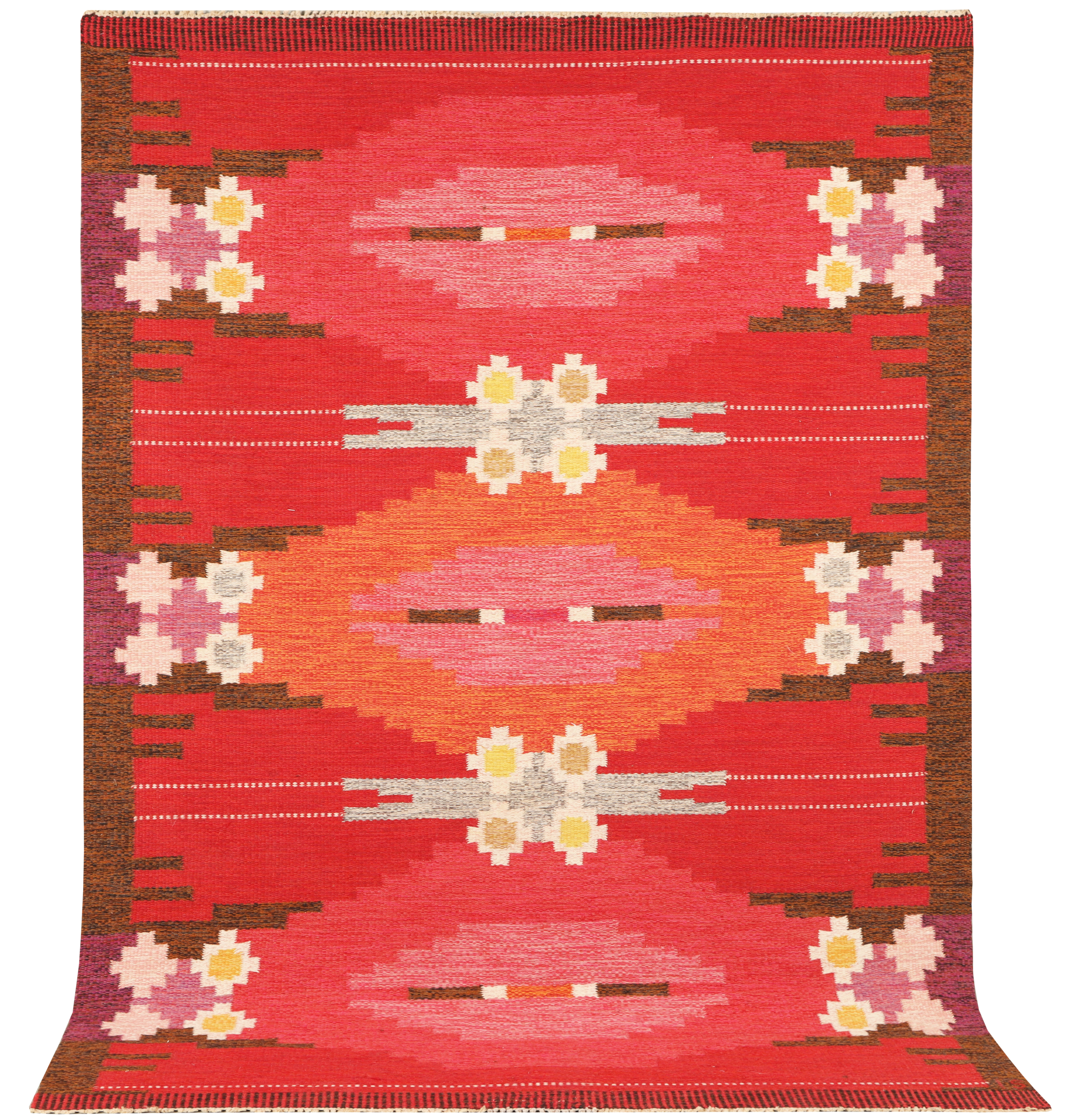 INGEGERD SILOW. Matta, röllakan, 233x163 cm.