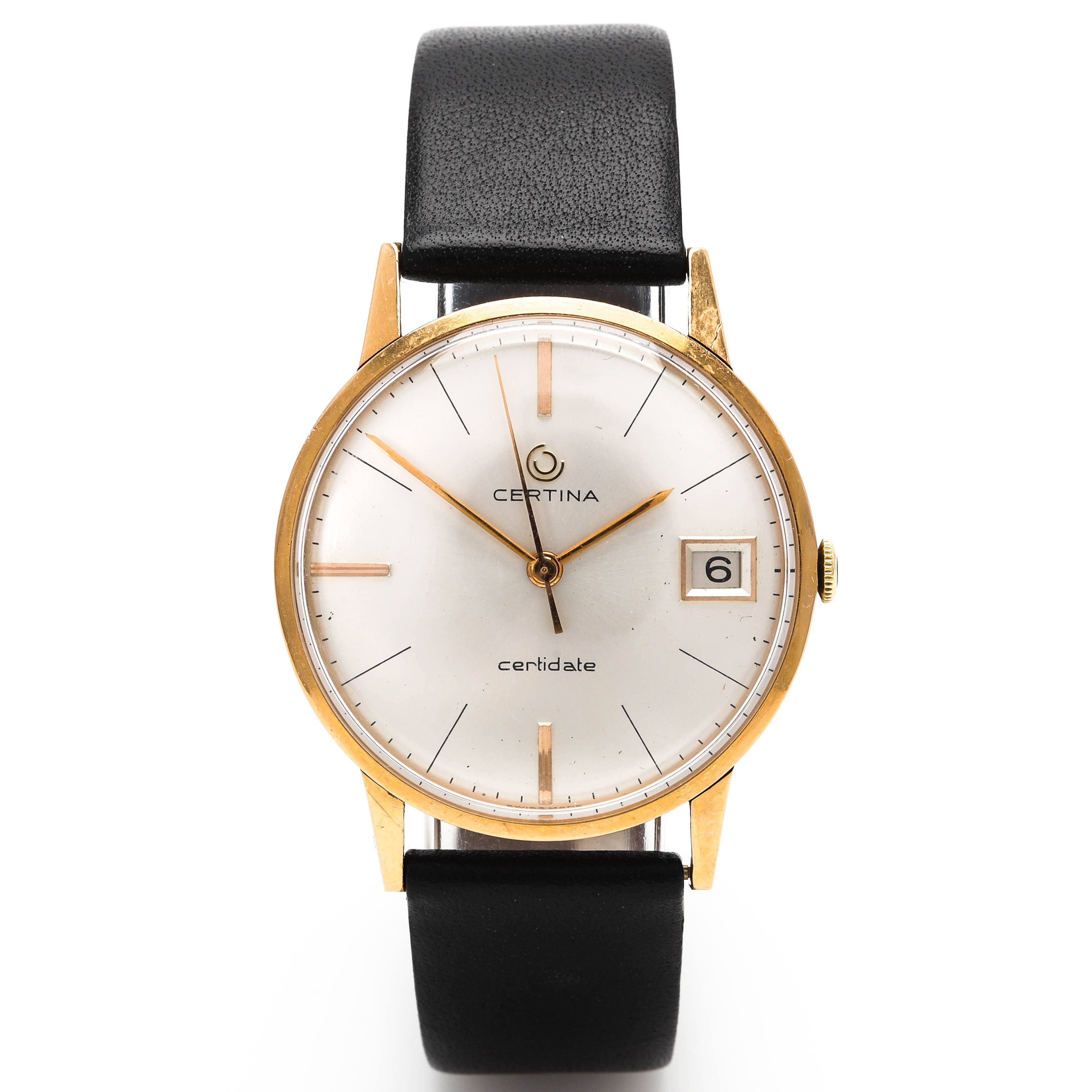 Armbandsur, 18 k guld, Certina Certidate, 34 mm, manuell.