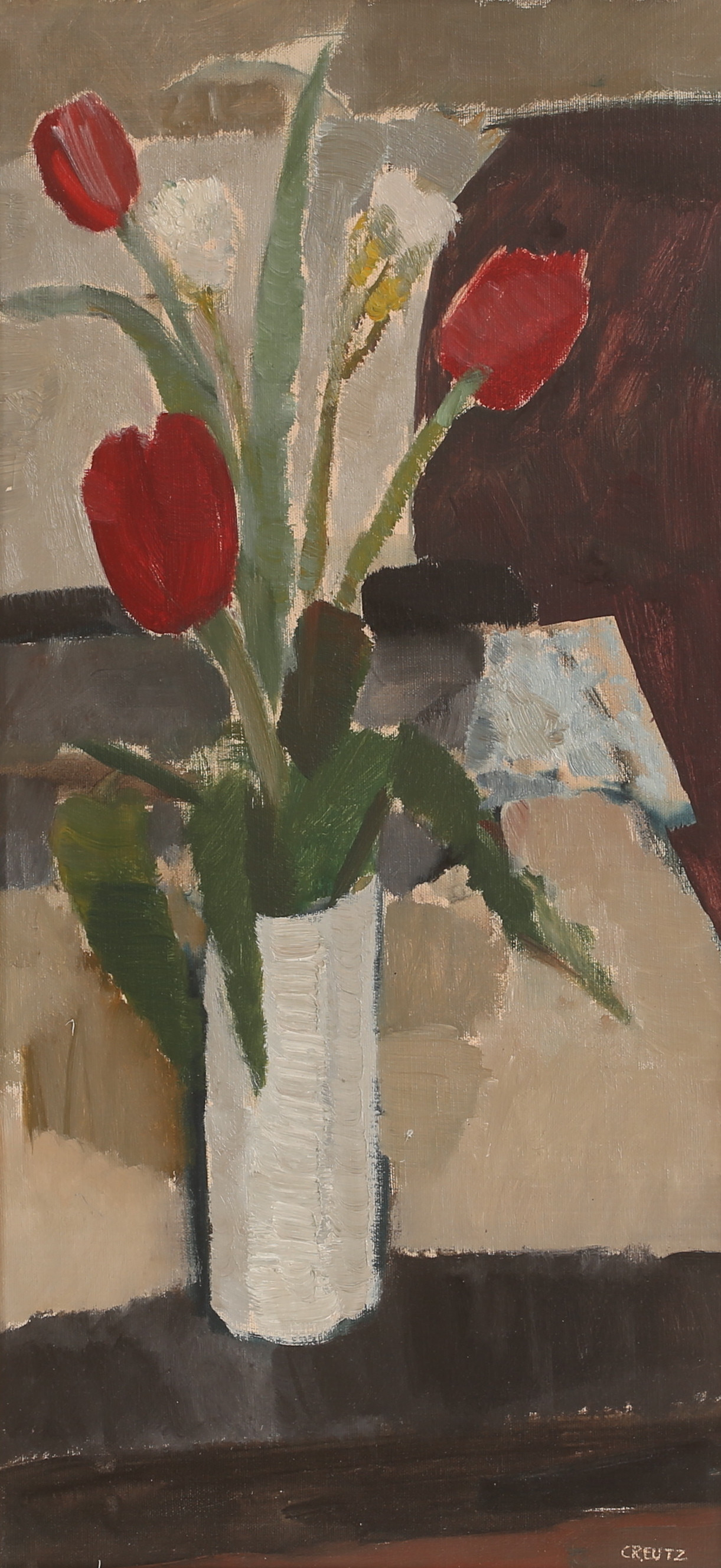 MAGNUS CREUTZ. Olja på duk, signerad.