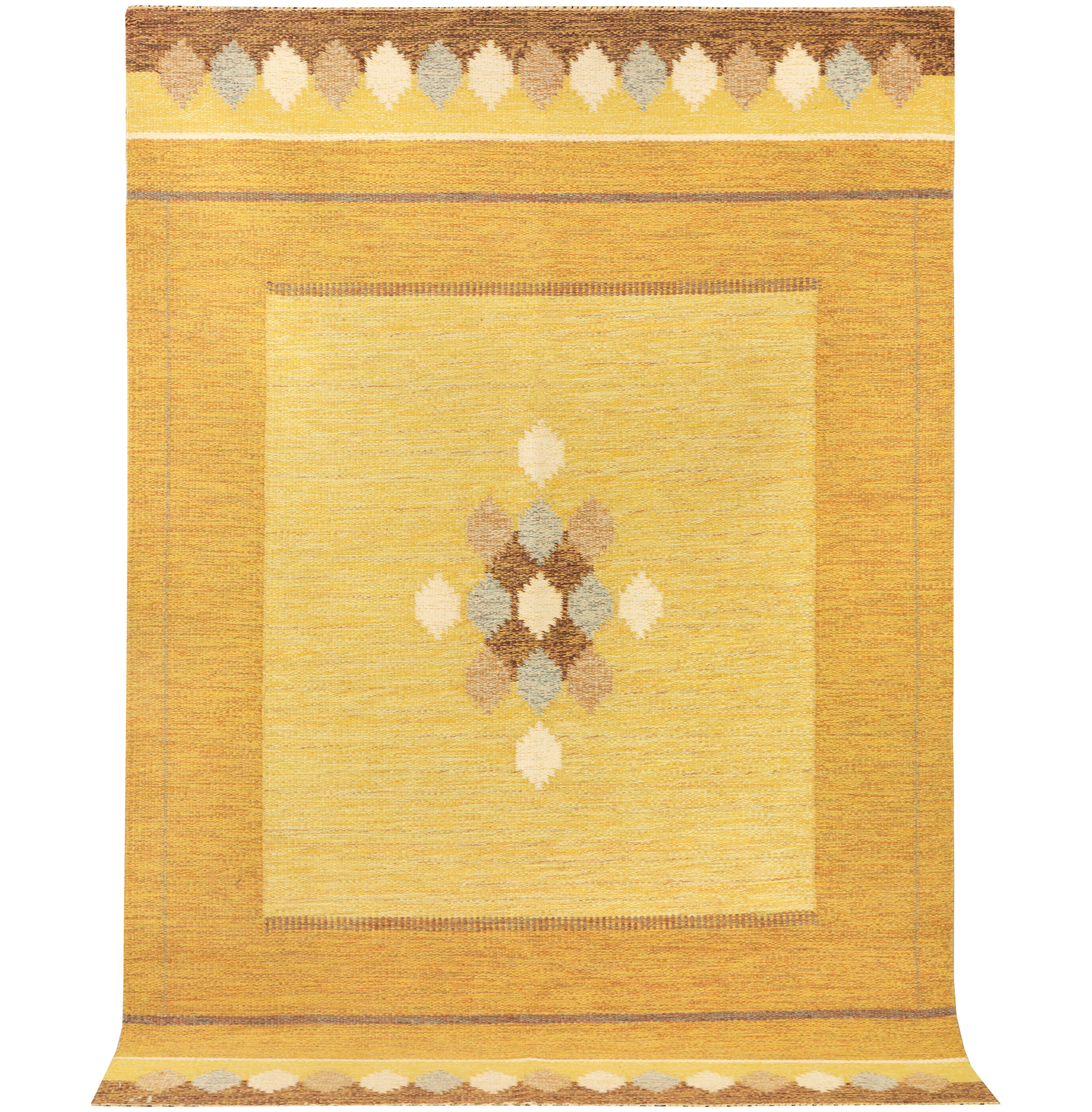 INGEGERD SILOW. Matta, röllakan, 245x162 cm.