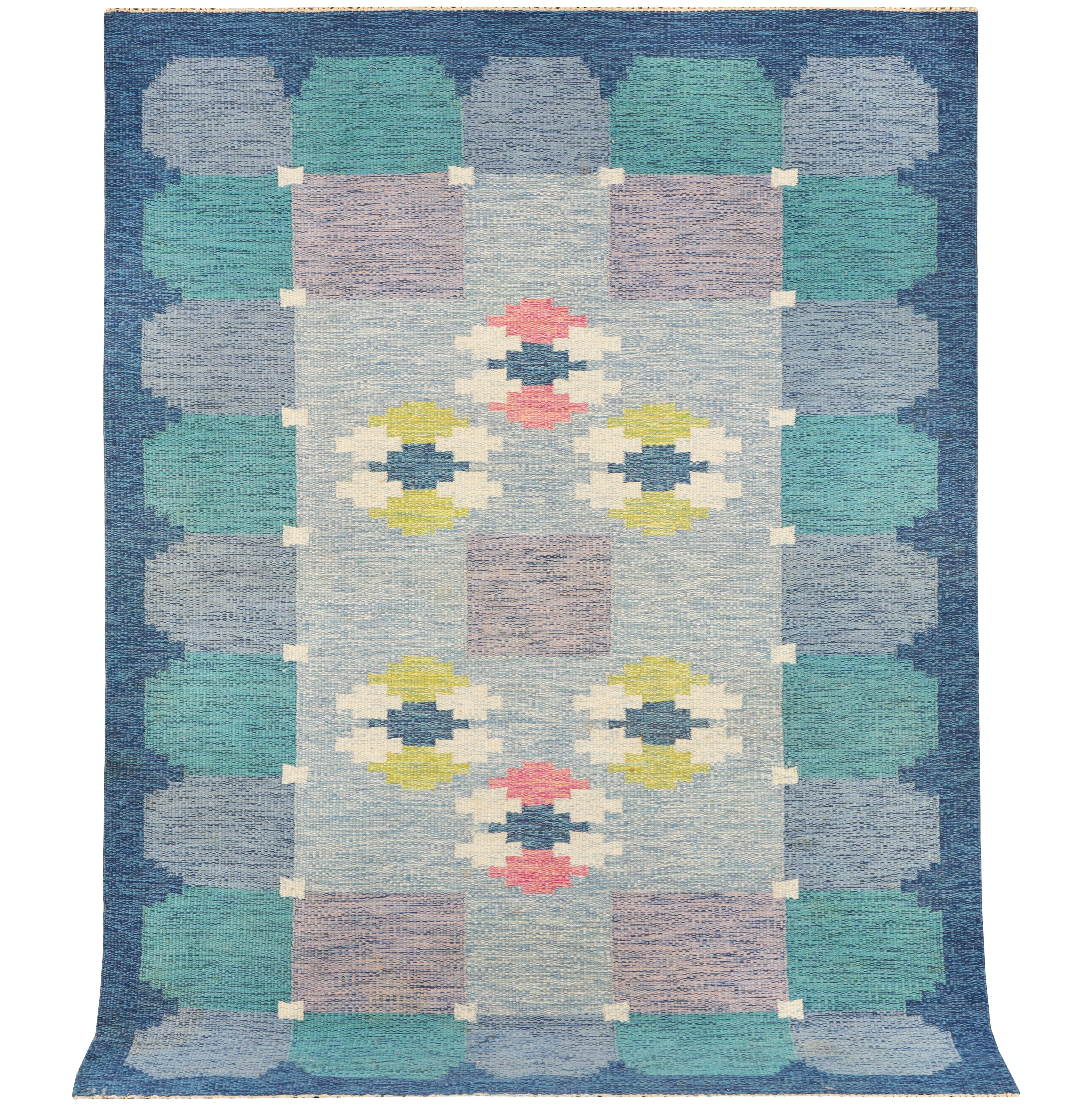 INGEGERD SILOW. Matta, röllakan, 230x163 cm.