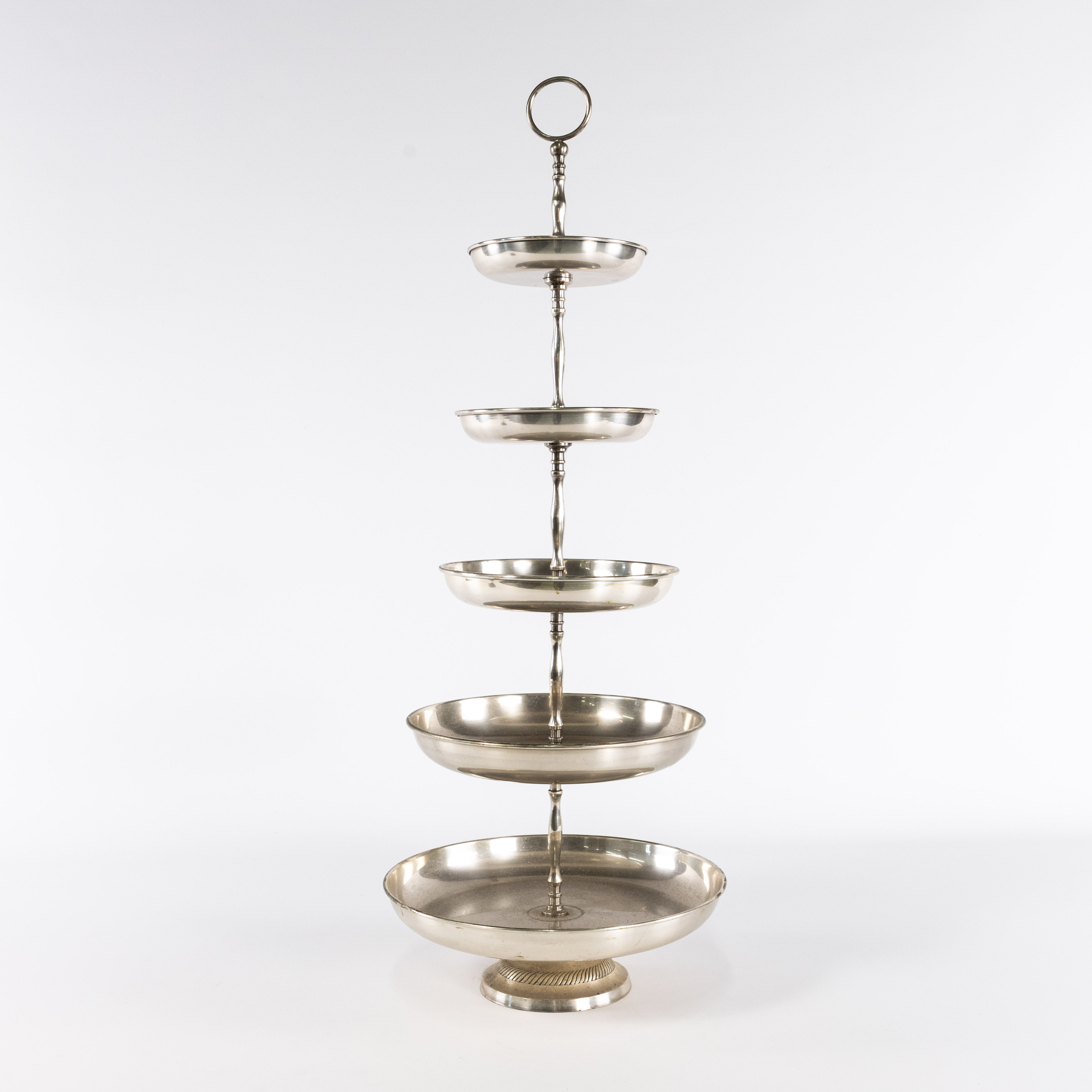 ETAGEFAT, rostfritt stål, 5 våningar, höjd 79 cm.