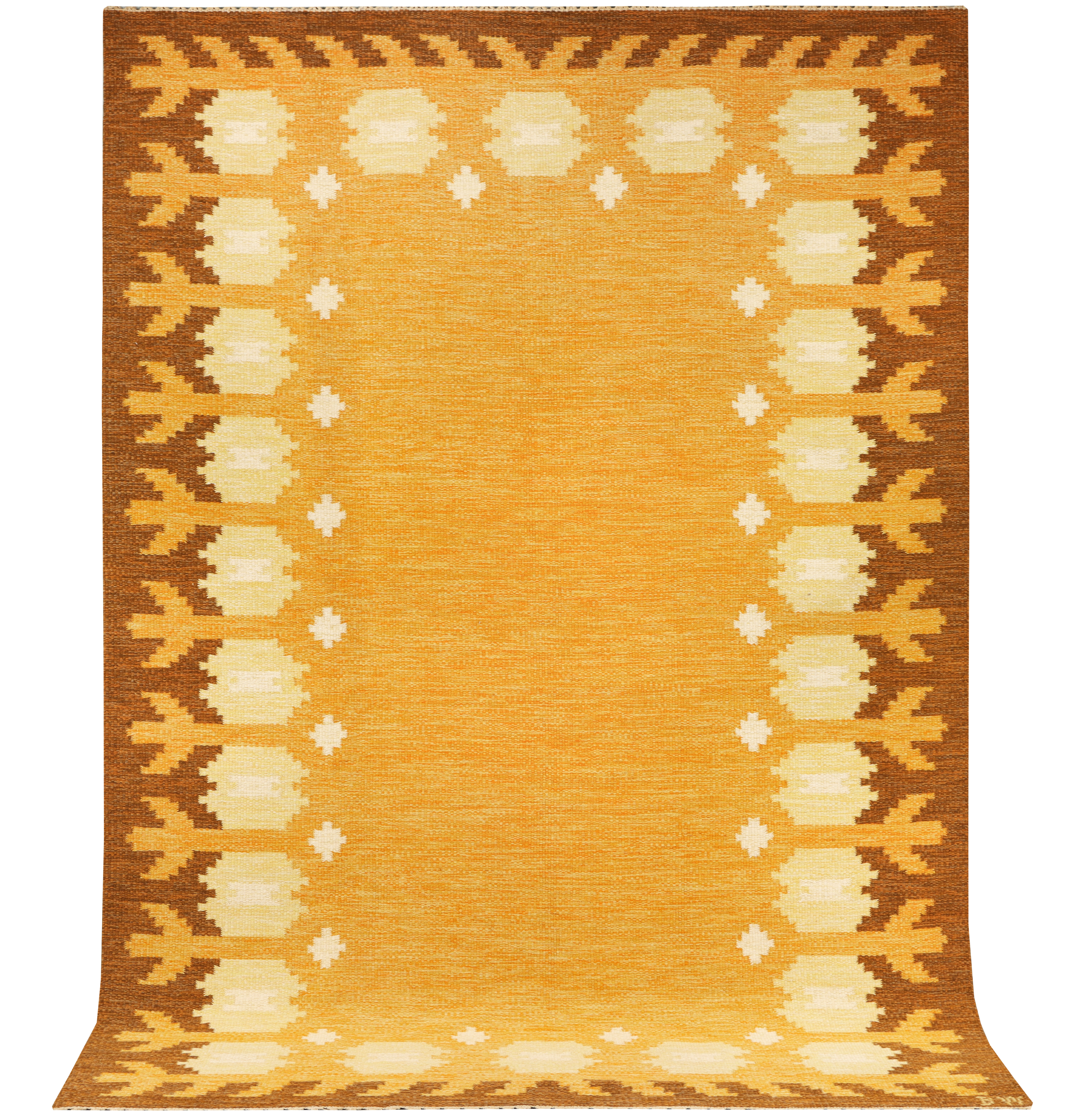 BERIT WOELFER. Matta, röllakan, 286X194 cm.