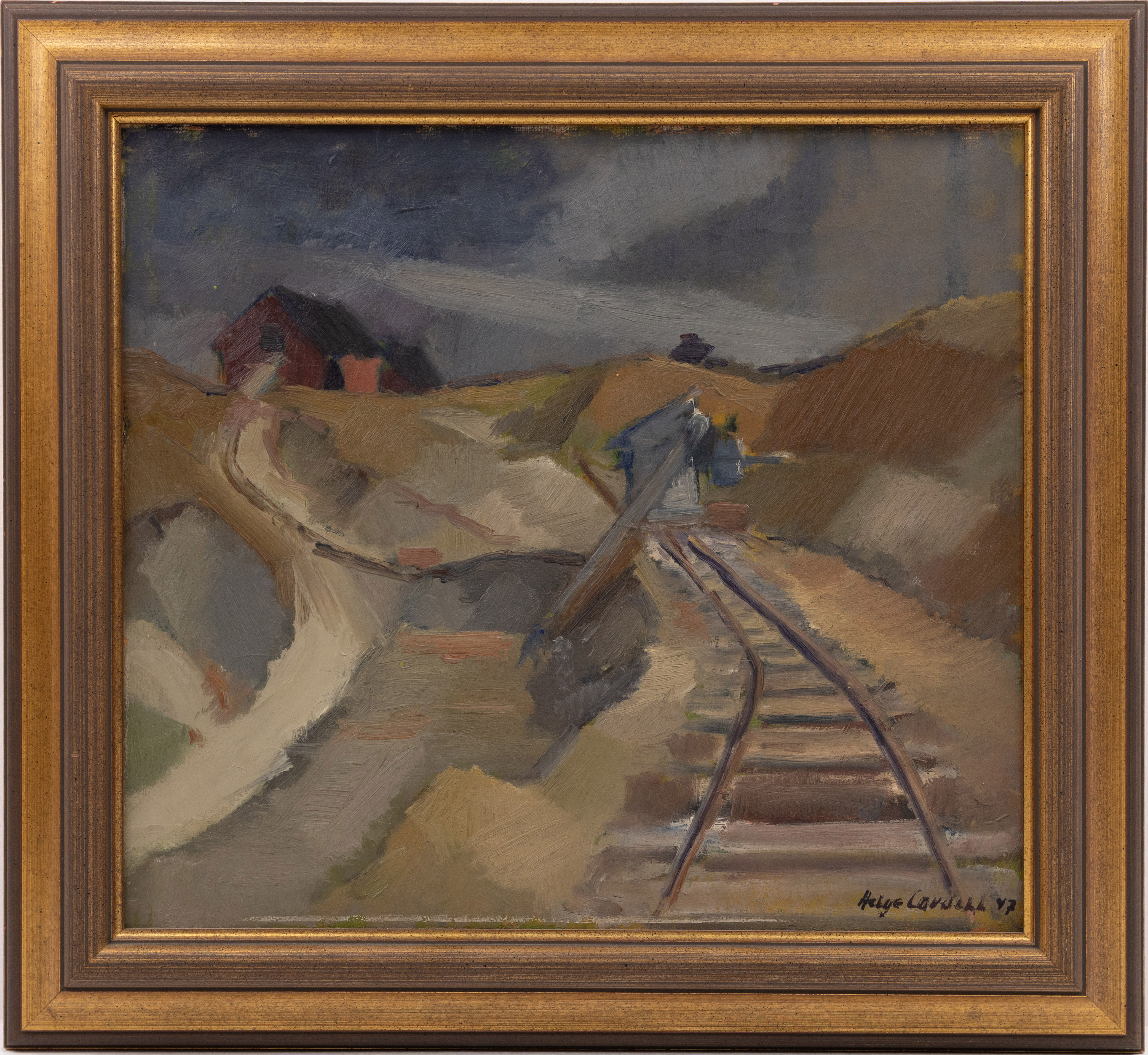 HELGE CARDELL. Olja på duk, signerad, 63 x 58 cm.