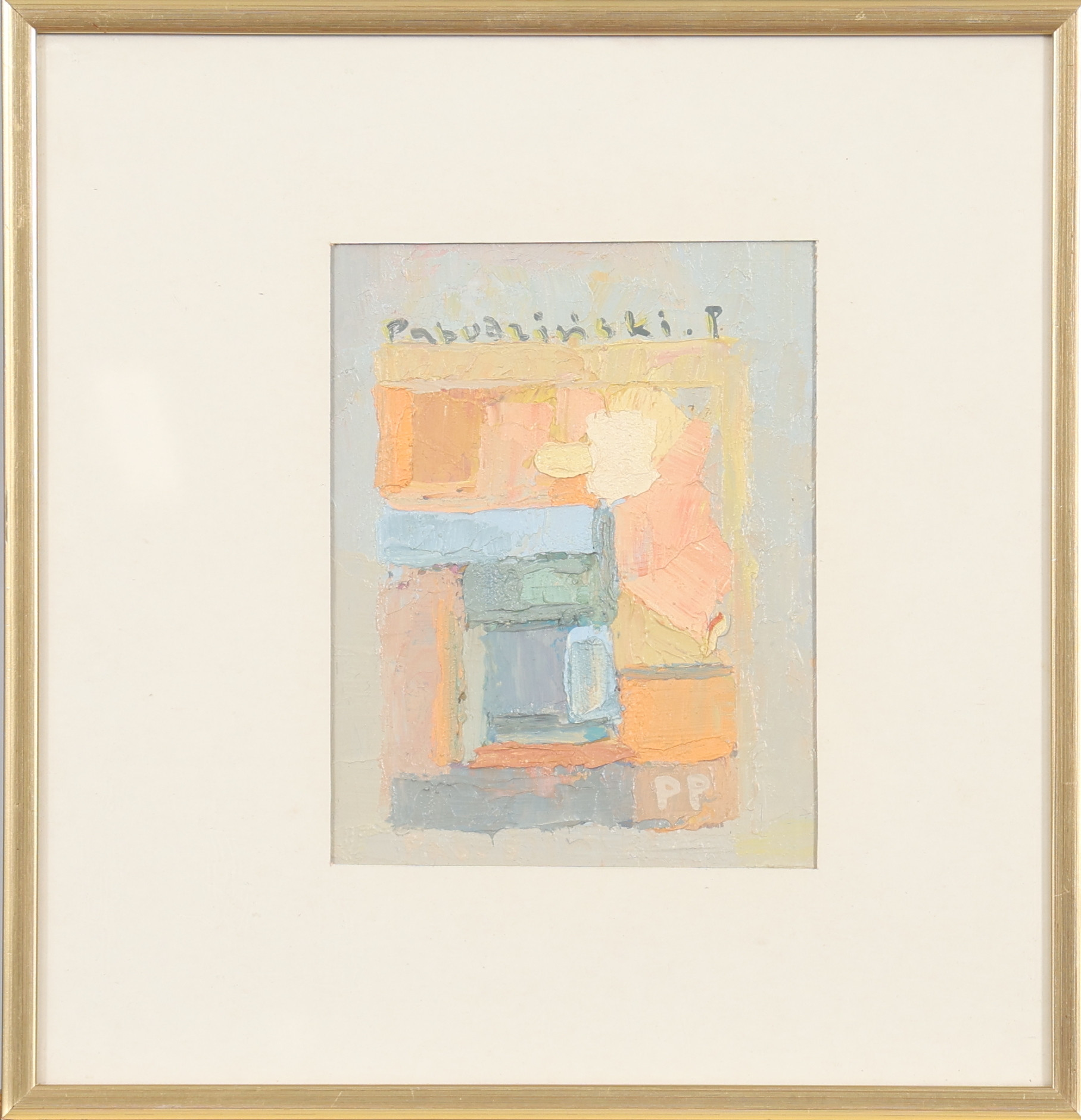 PRZEMYSTAW PABUDZINSKI. OLJEMÅLNING, signerad.