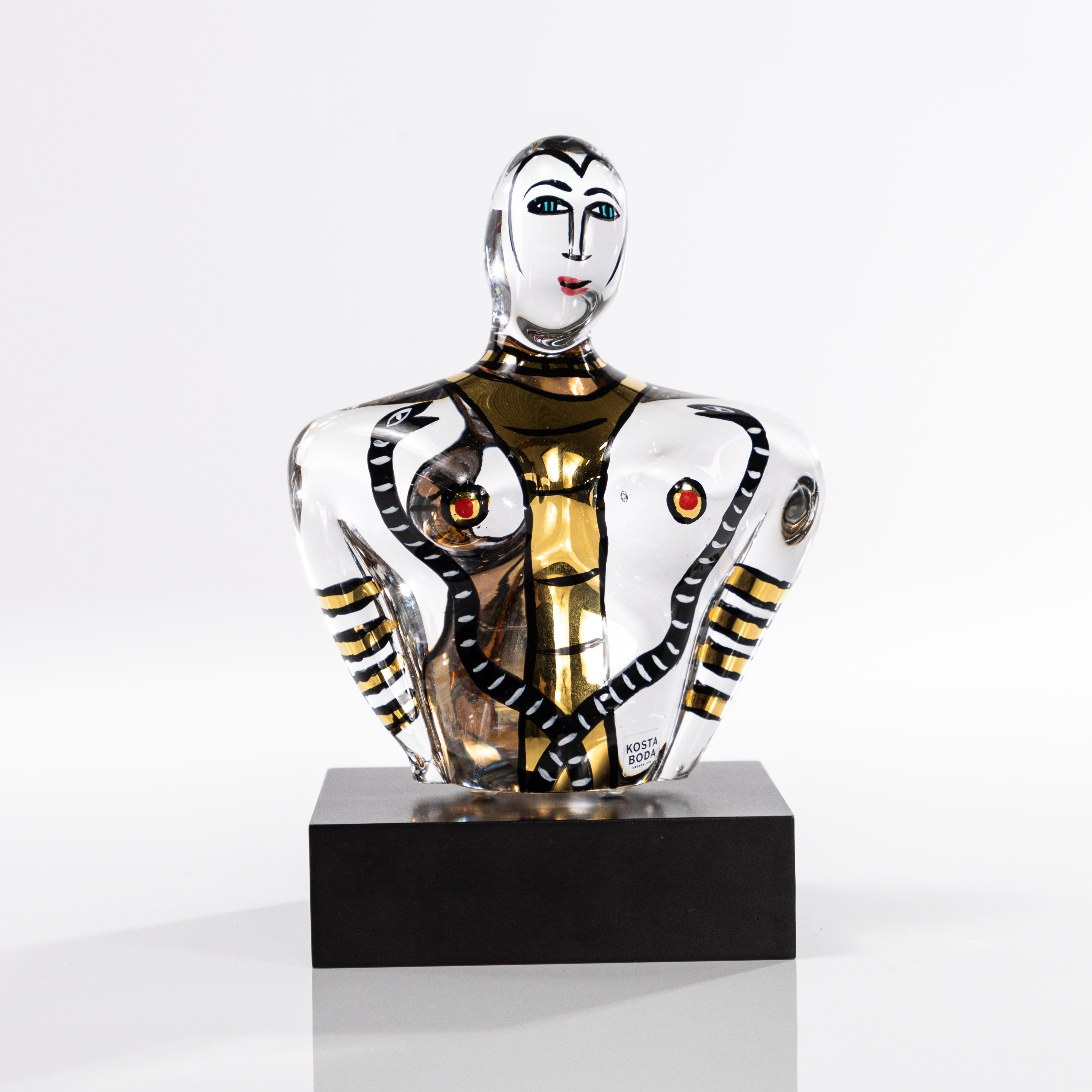ULRICA HYDMAN-VALLIEN. skulptur, glas, signerad, Kosta Boda.