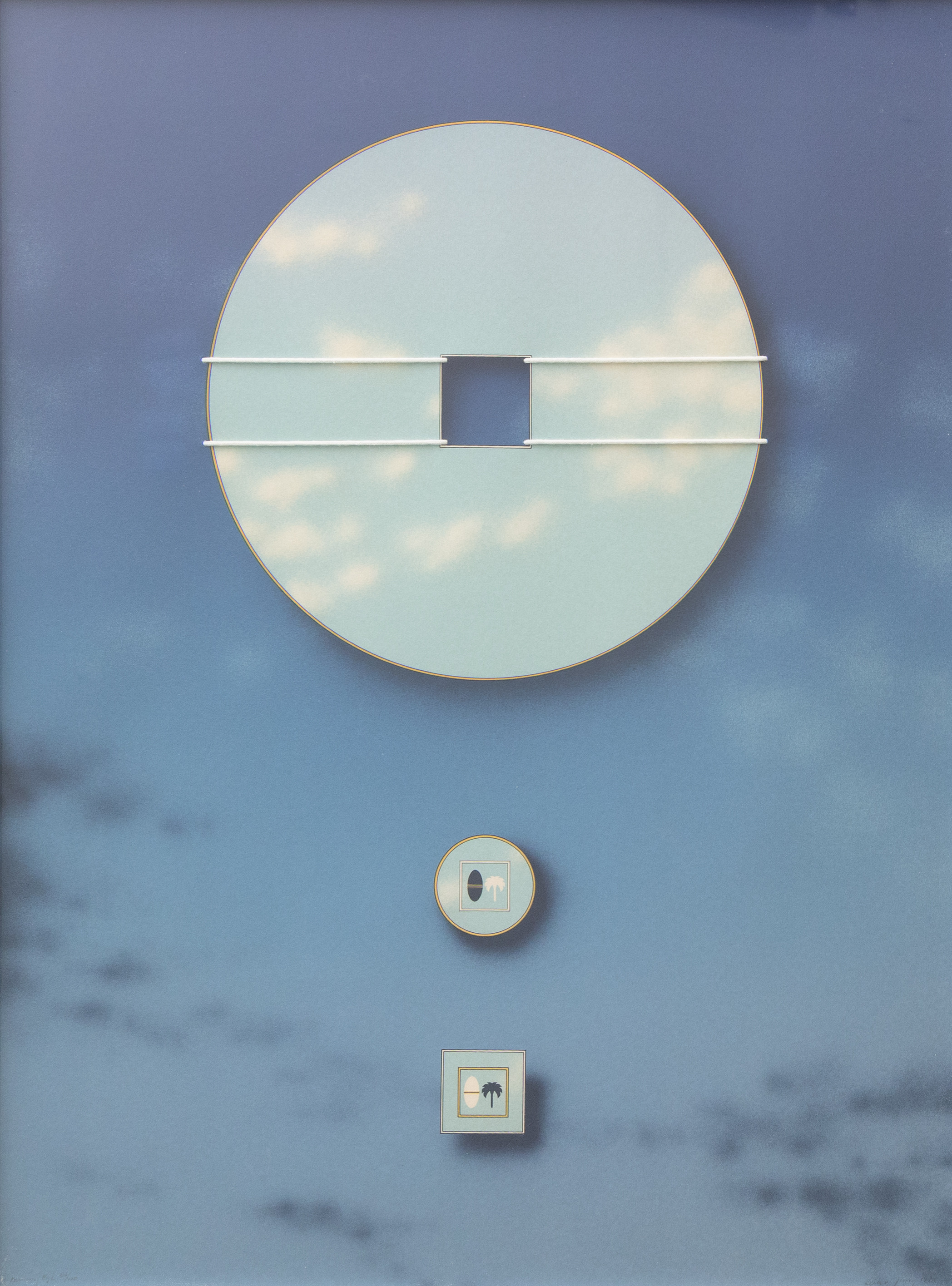 BECK & JUNG (HOLGER BÄCKSTRÖM & BO LJUNGBERG) (1939-1997). "Morning Eye", litografi nr 49/150, signerad och daterad.