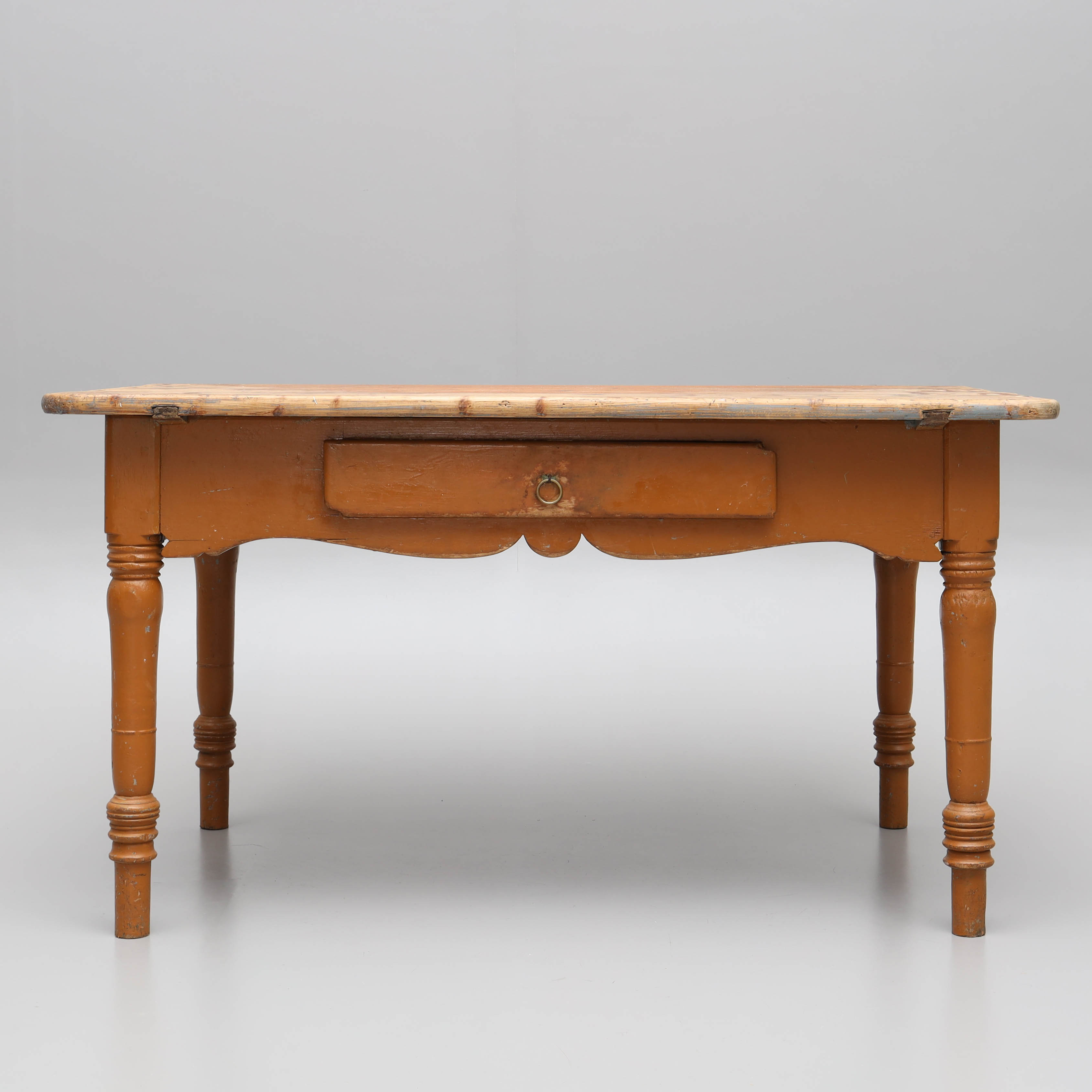 MÖSSBORD, draglåda i sarg, allmoge, 1800-tal.