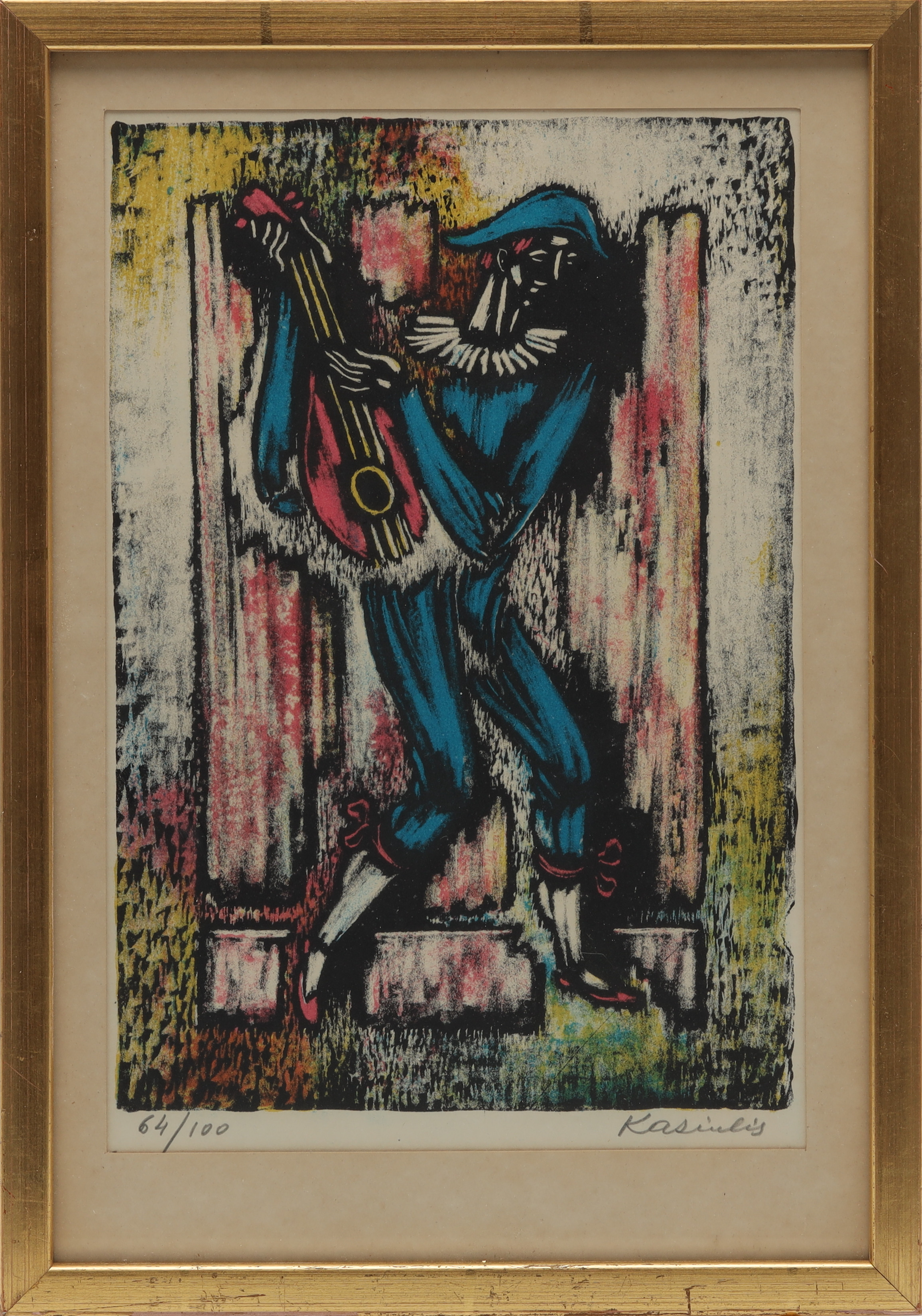 VYTAUTAS KASIULIS. LITOGRAFI , signerad samt numrerad.