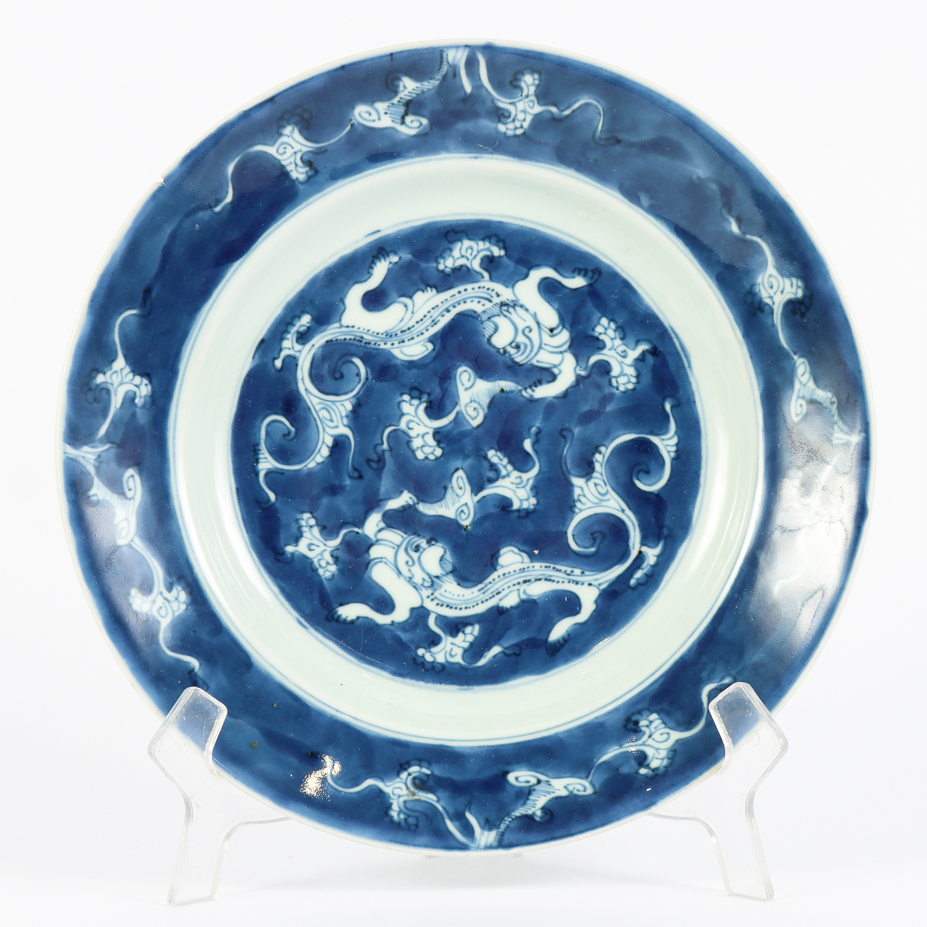 Tallrik, porslin, Kina, Kangxi (1662-1722).