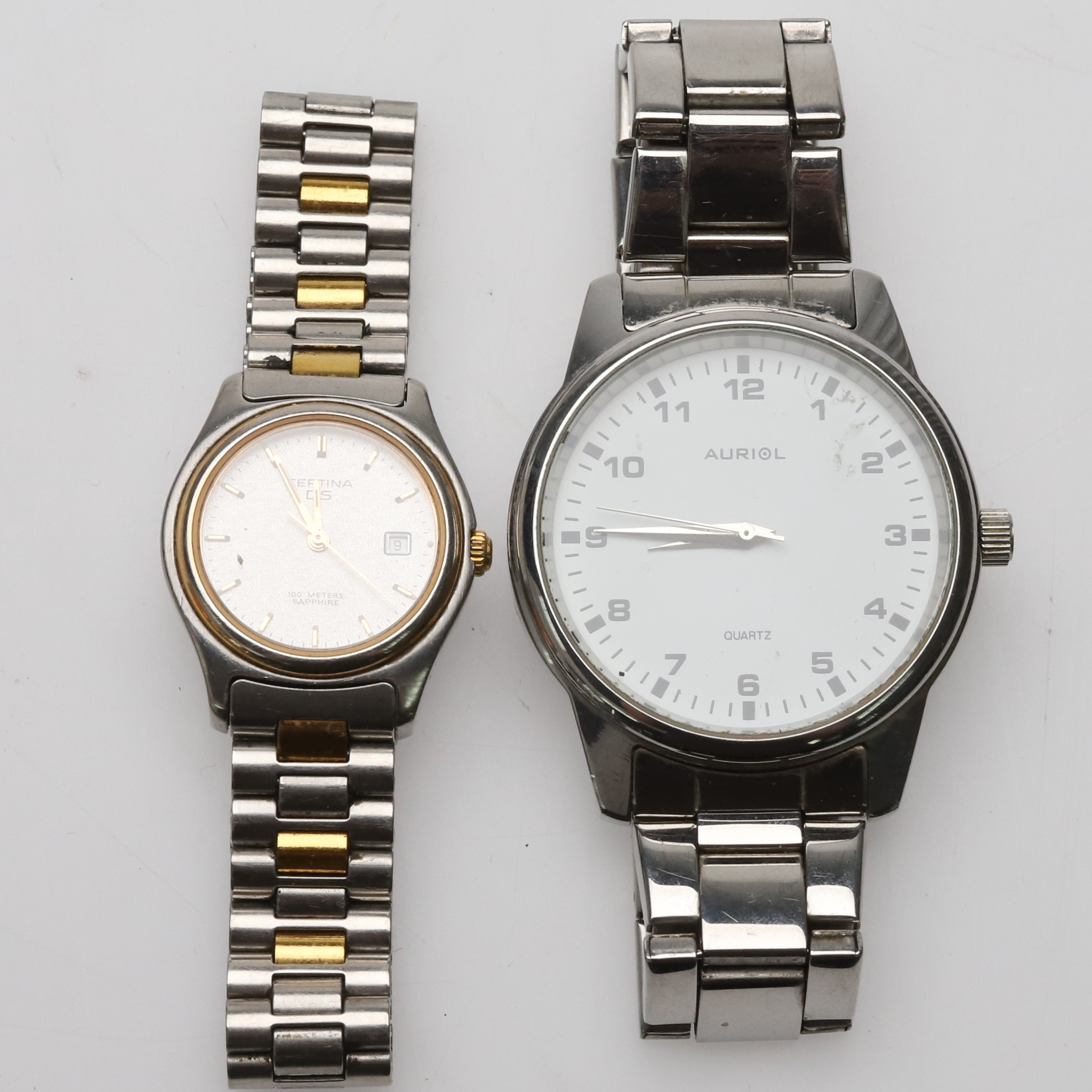 Armbandsur, 2 st, Certina DS & Auriol.