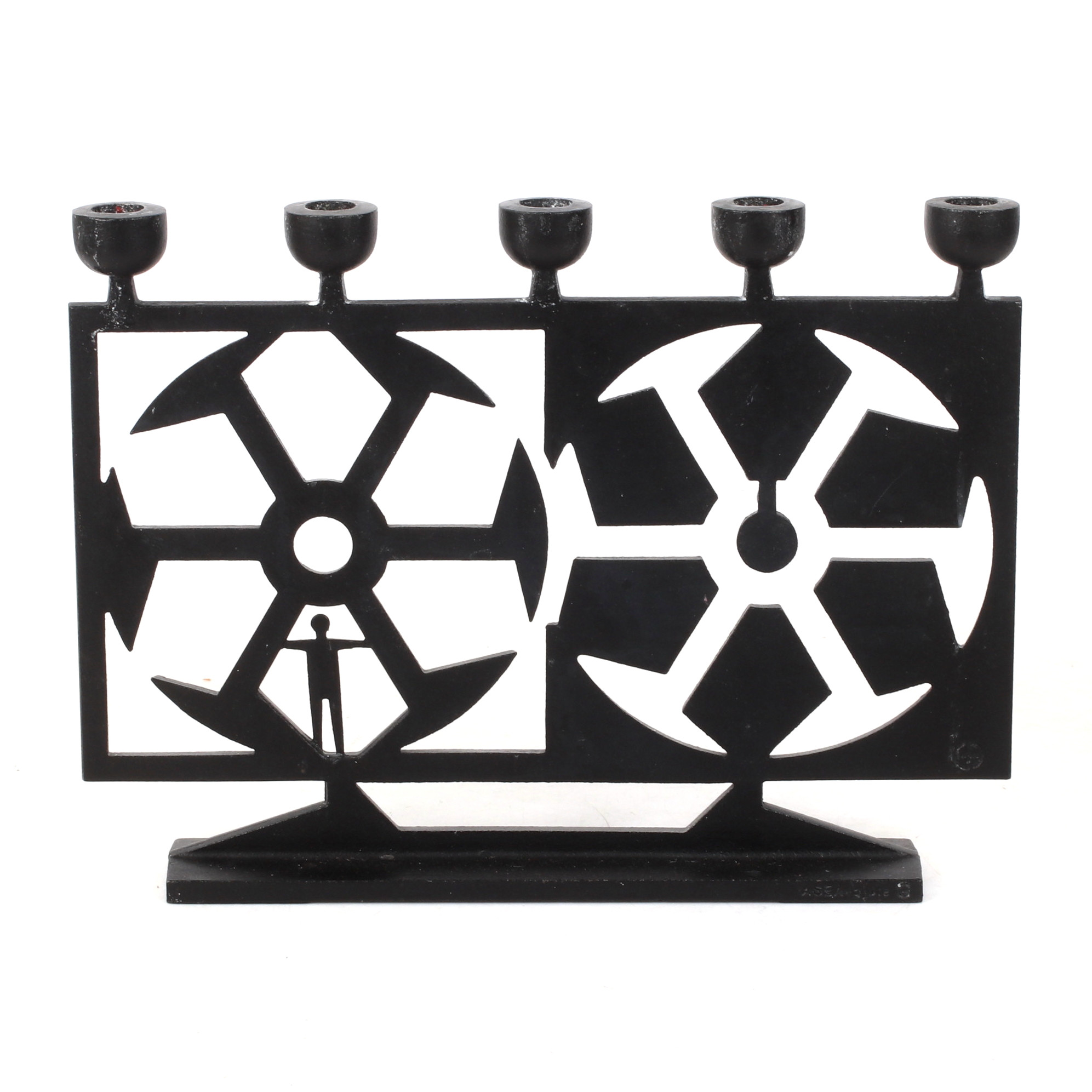 KANDELABER, gjutjärn, stämplad CA Asea-gjute.