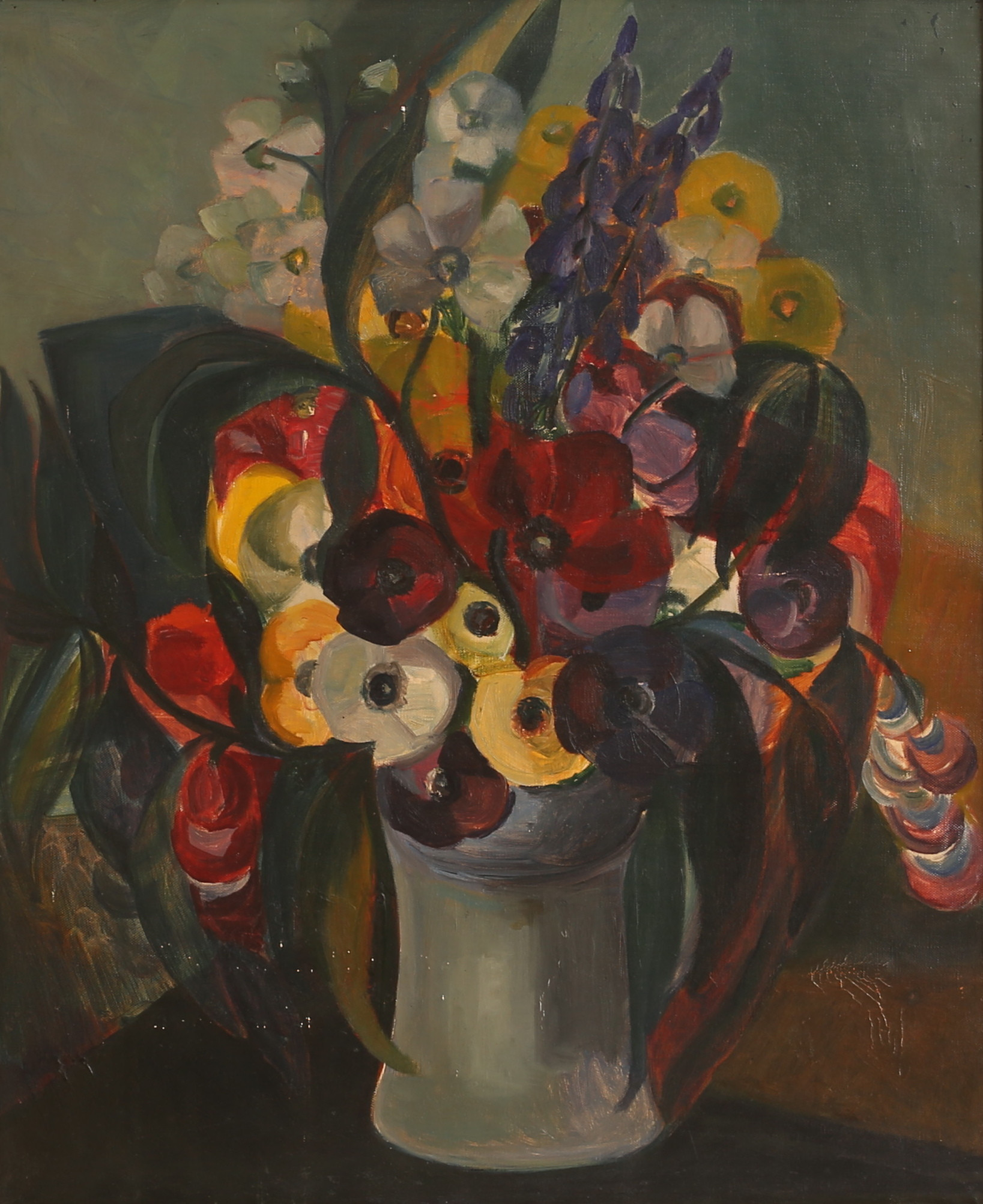 ELSA STRÖM CIACELLI. Olja på duk, otydligt signerad, intygas á tergo.