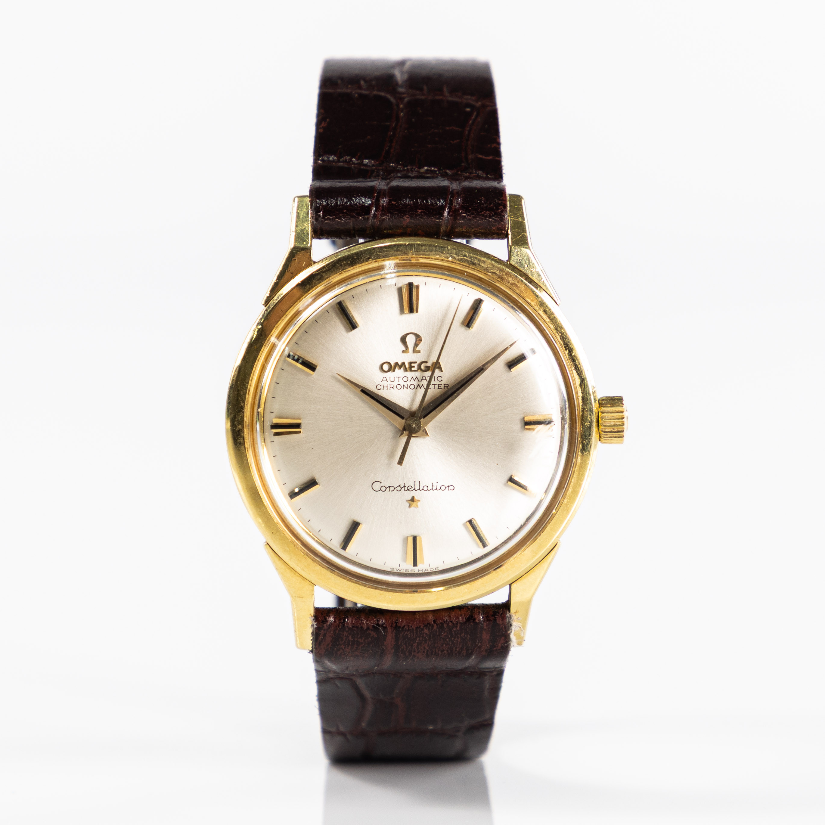 OMEGA. Constellation, 34,5 mm, 18k guld, 50-tal.